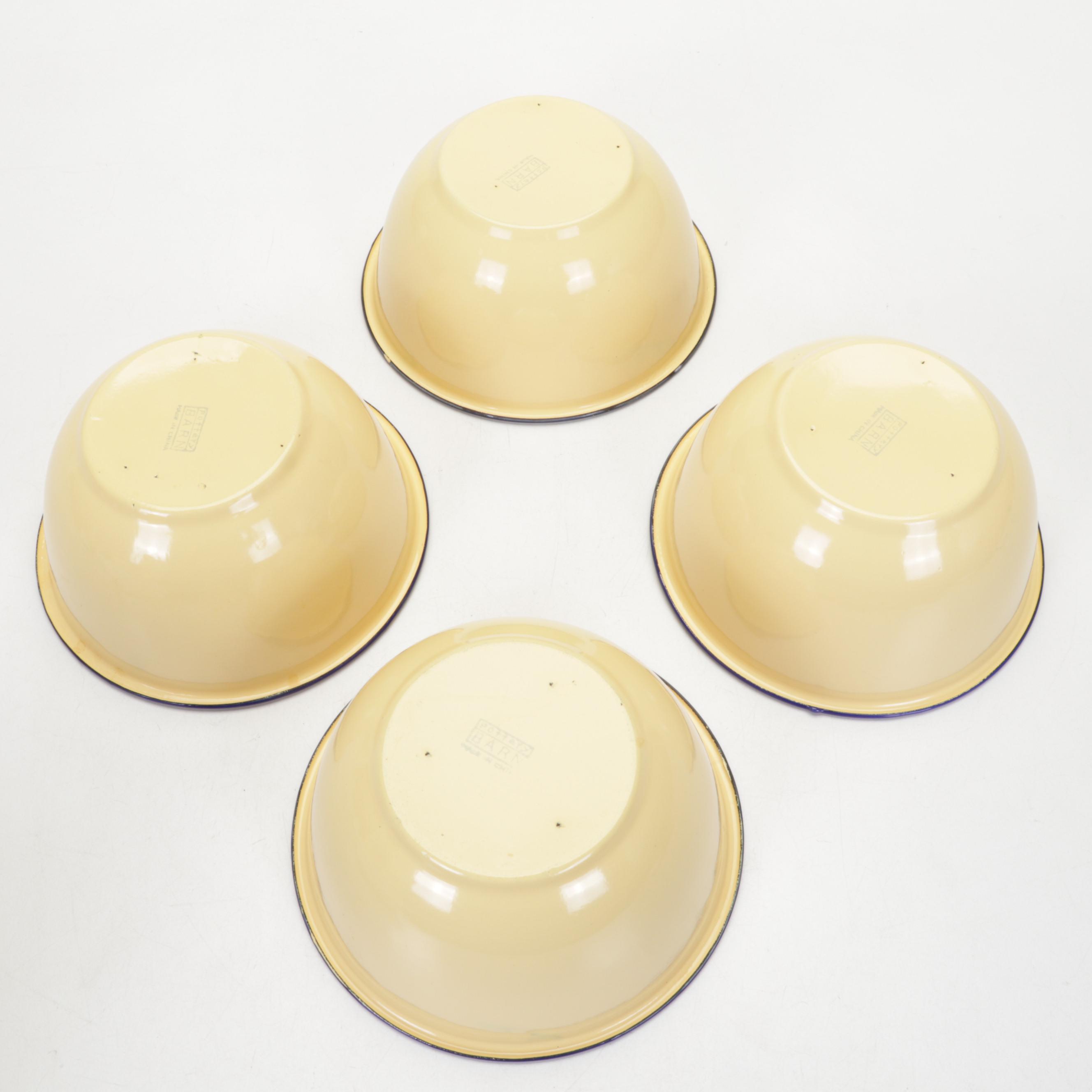 Corningware Casserole Dish with Pottery Barn and Other Enamelware EBTH