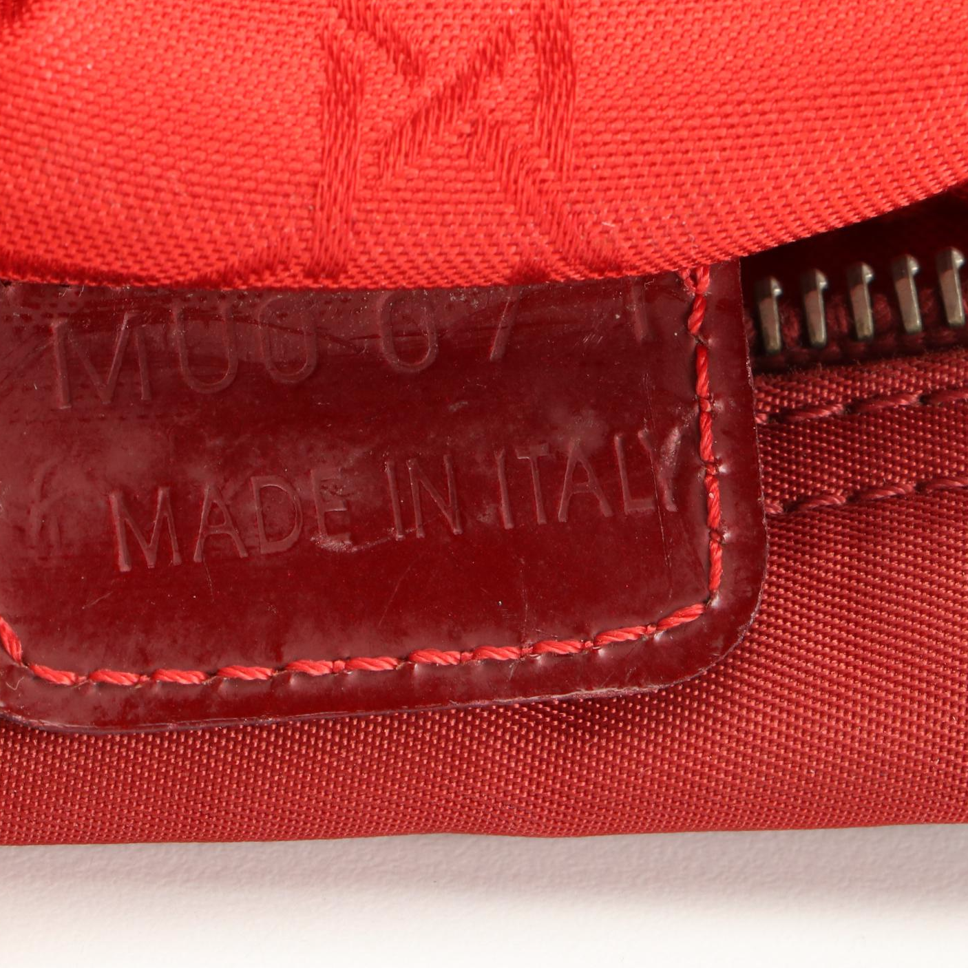 Christian Dior Crossbody Bag in Red Nylon and Patent Leather Trim EBTH