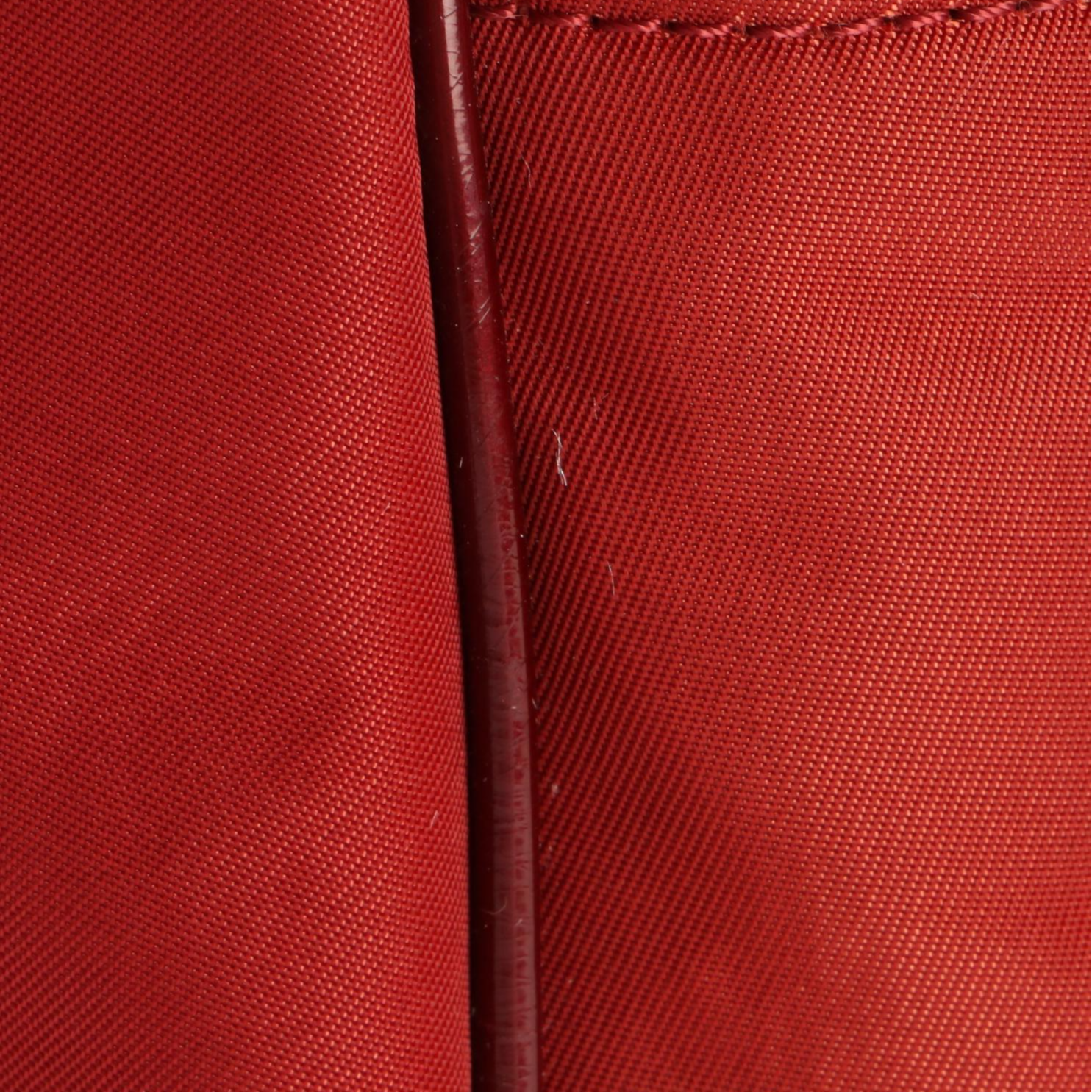 Christian Dior Crossbody Bag in Red Nylon and Patent Leather Trim EBTH