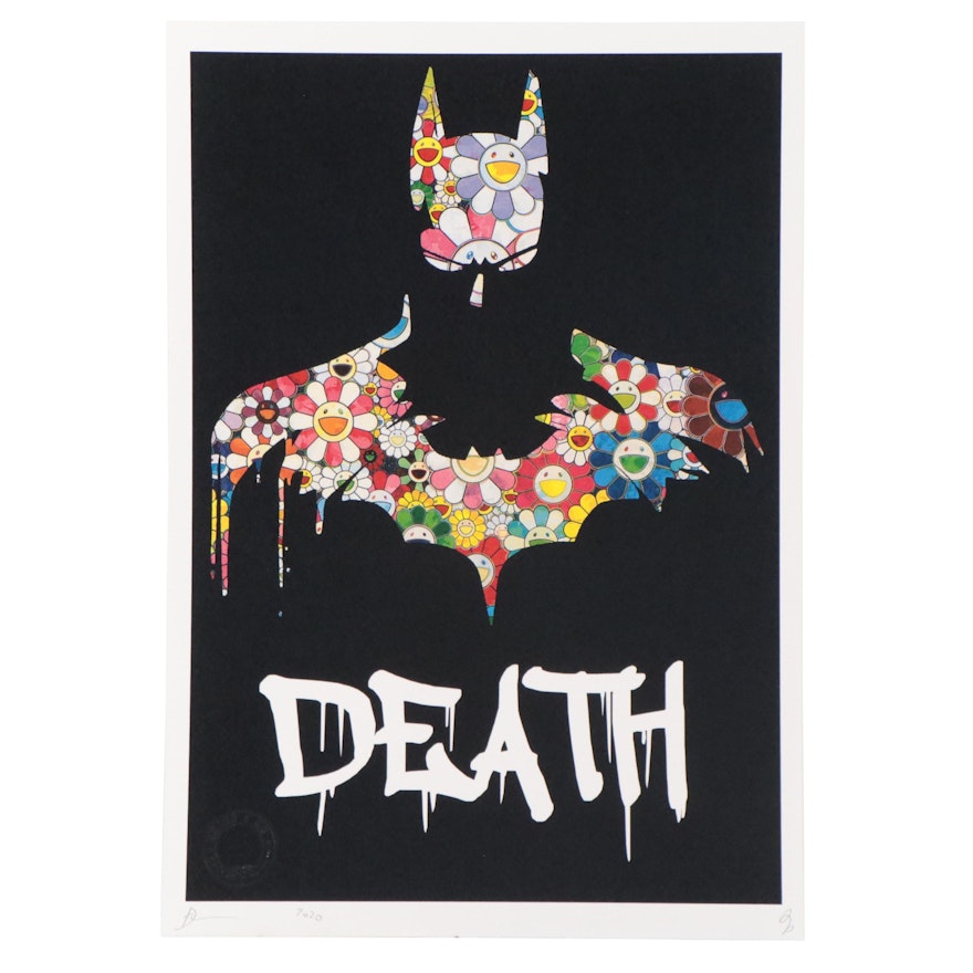 Death NYC Pop Art Graphic Print of Murakami Batman, 2020