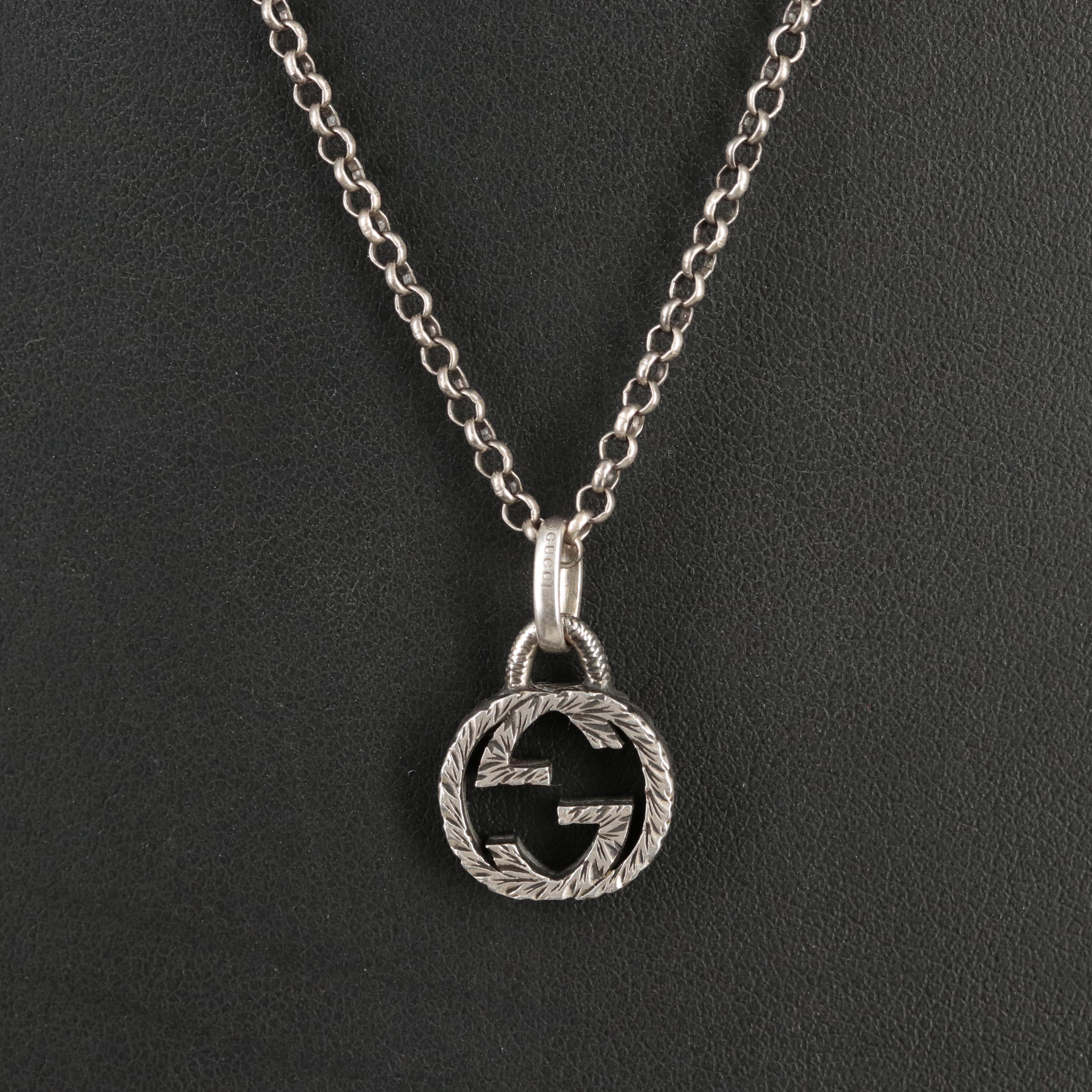 Gucci Interlocking G Pendant Necklace | EBTH