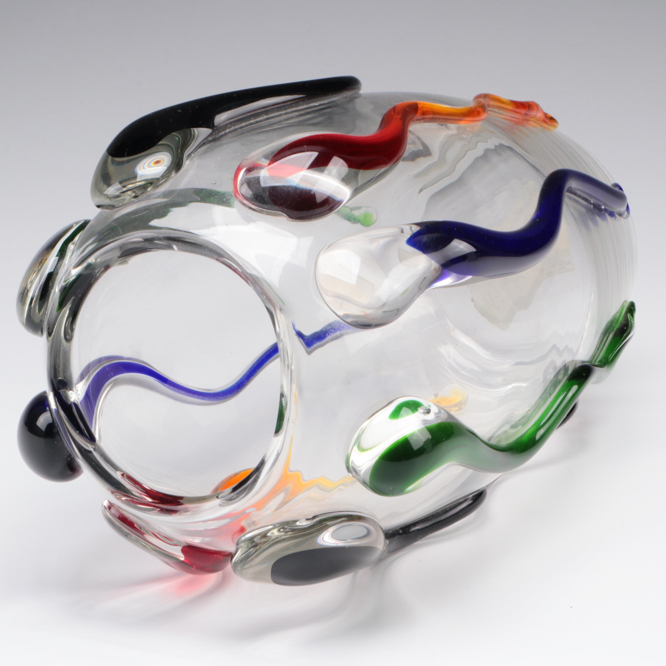 IGD Polish Blown Glass Vase EBTH