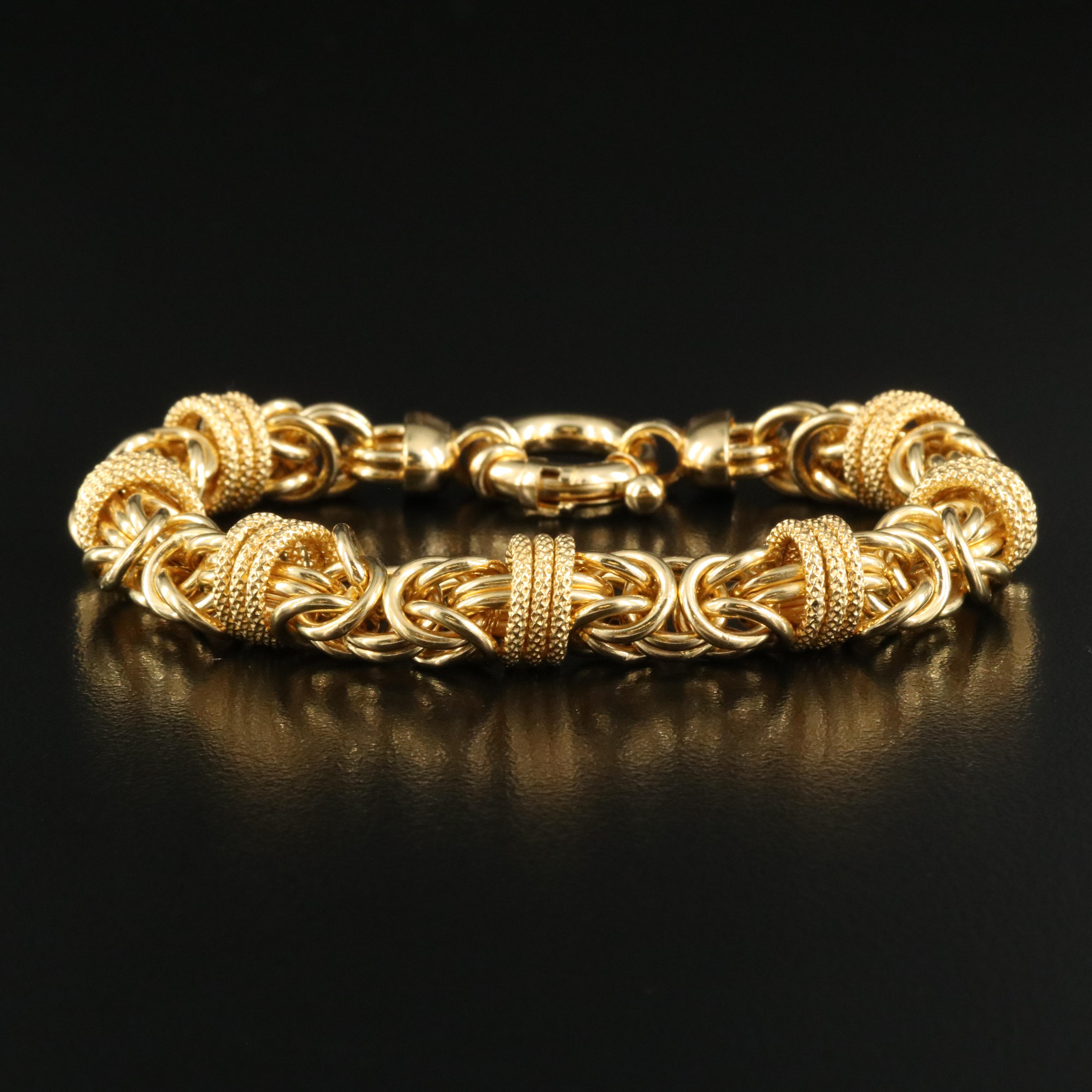 Italian Milor Bronze Byzantine Bracelet EBTH