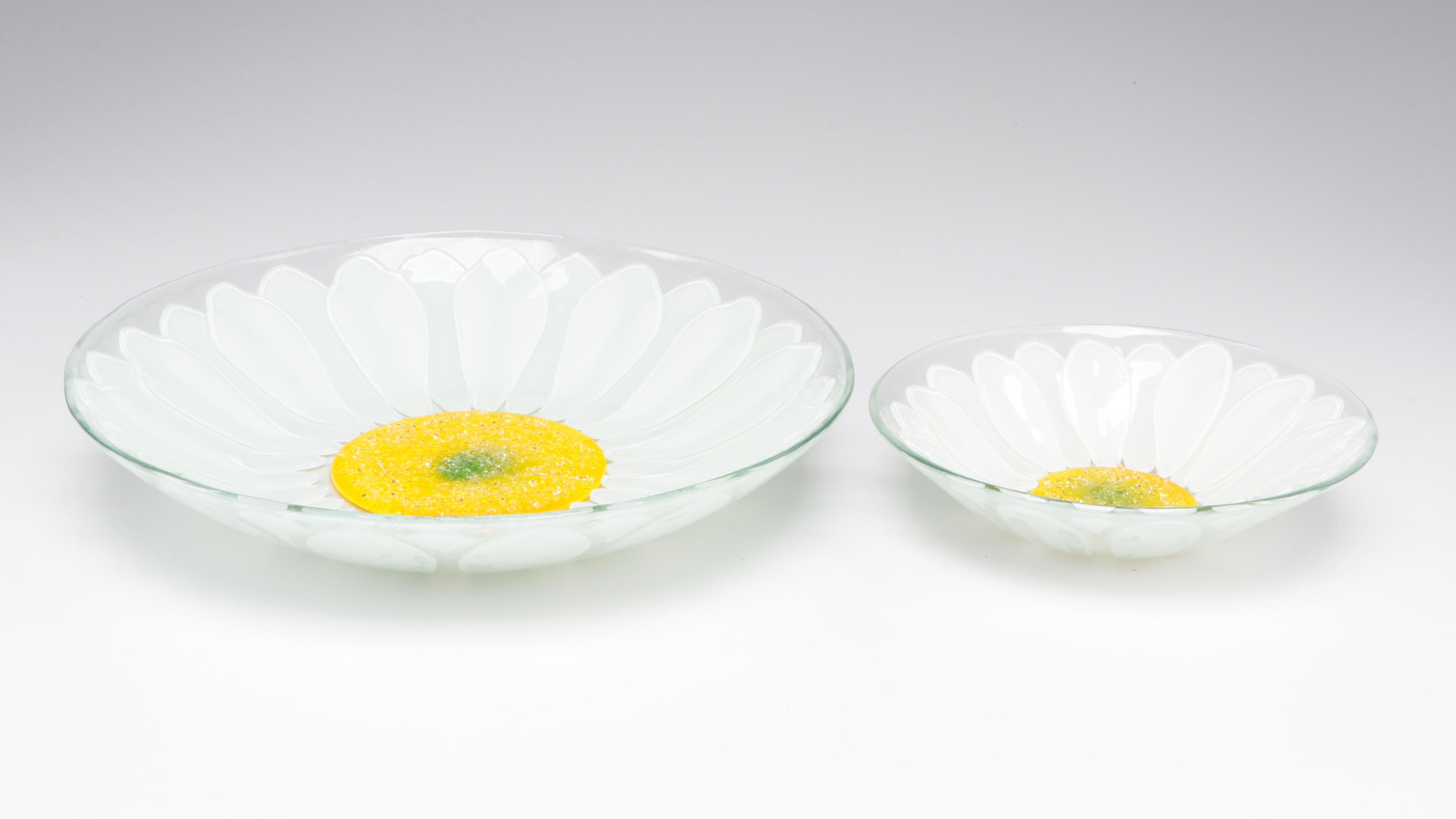 Villeroy & Boch "Flora Vitrum" Fused Art Glass Bowls, 20032006 EBTH