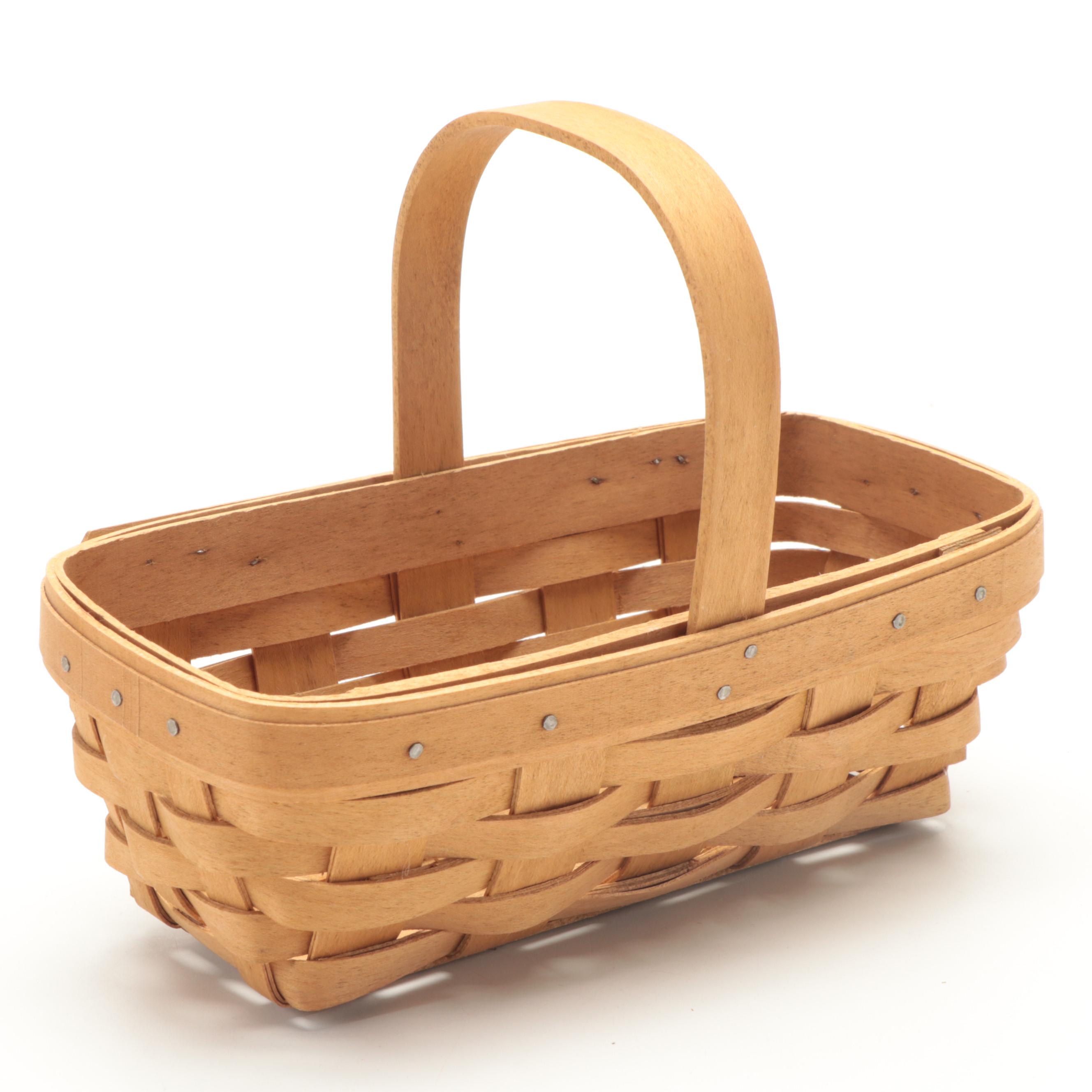 Longaberger Serving Tray Basket with Lids, Recipe Basket and 8" Basket