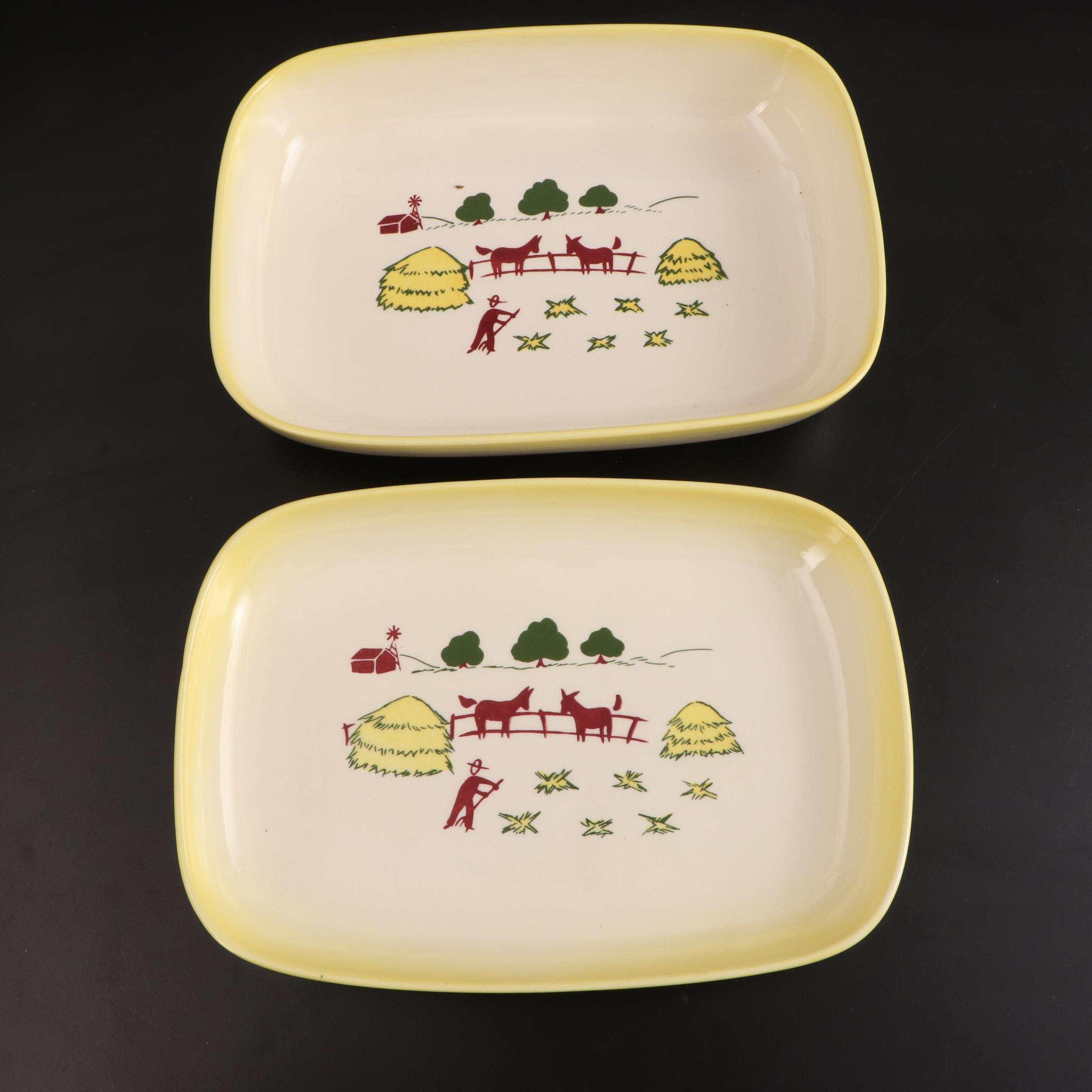 Brock "California Farmhouse Yellow" Ceramic Vegetable Bowls EBTH