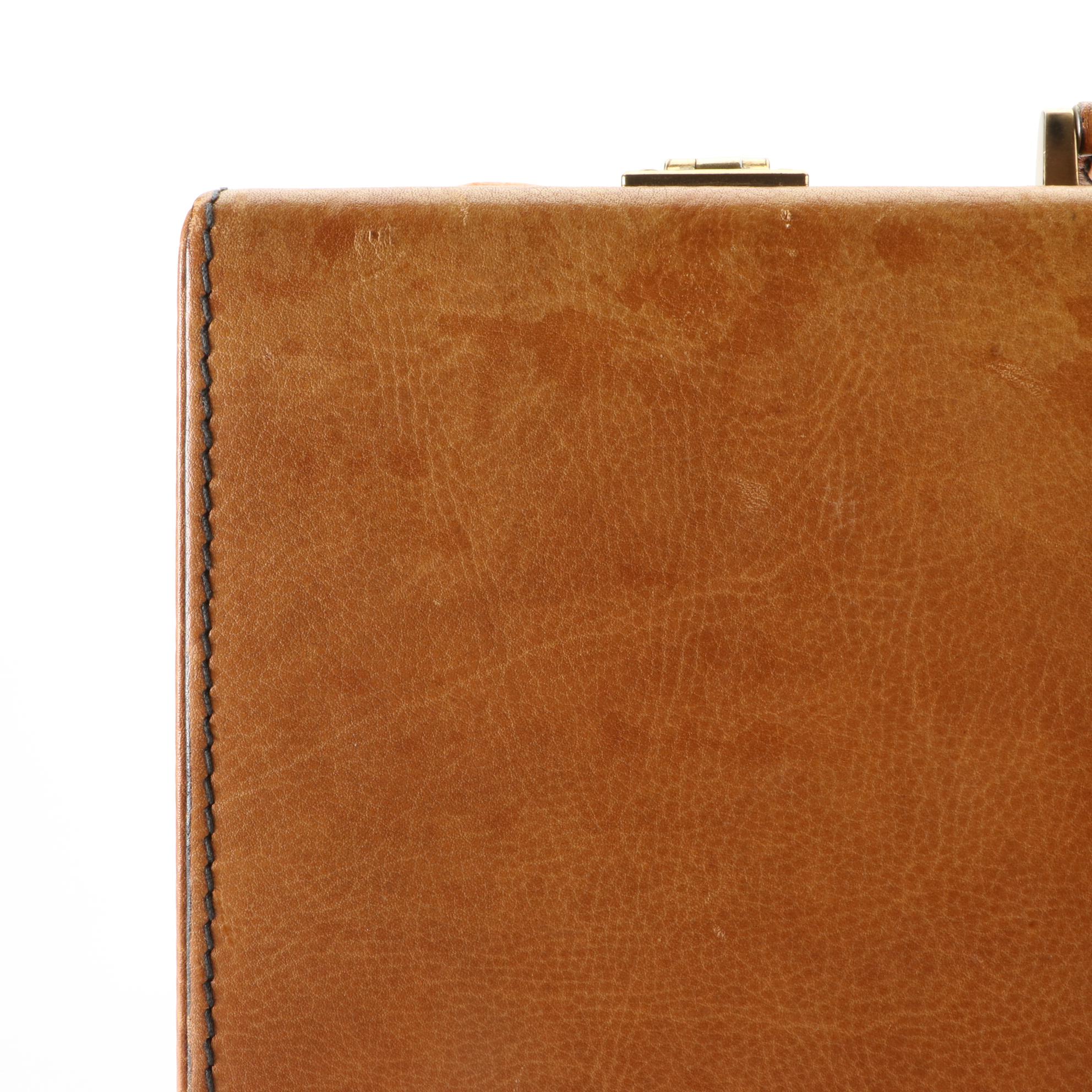 Tumi Briefcase in Light Brown Grained Leather EBTH