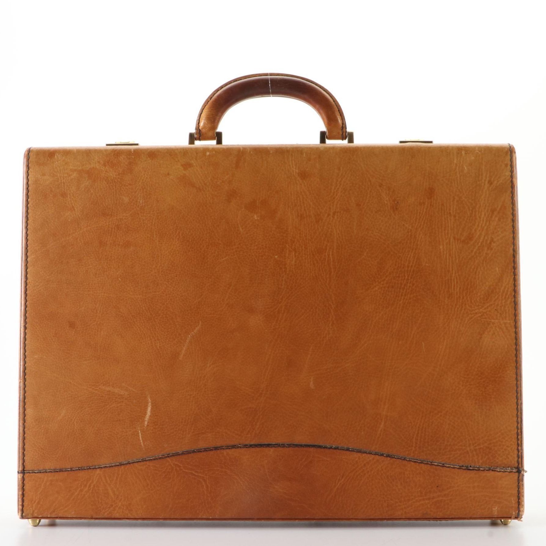 Tumi Briefcase in Light Brown Grained Leather EBTH