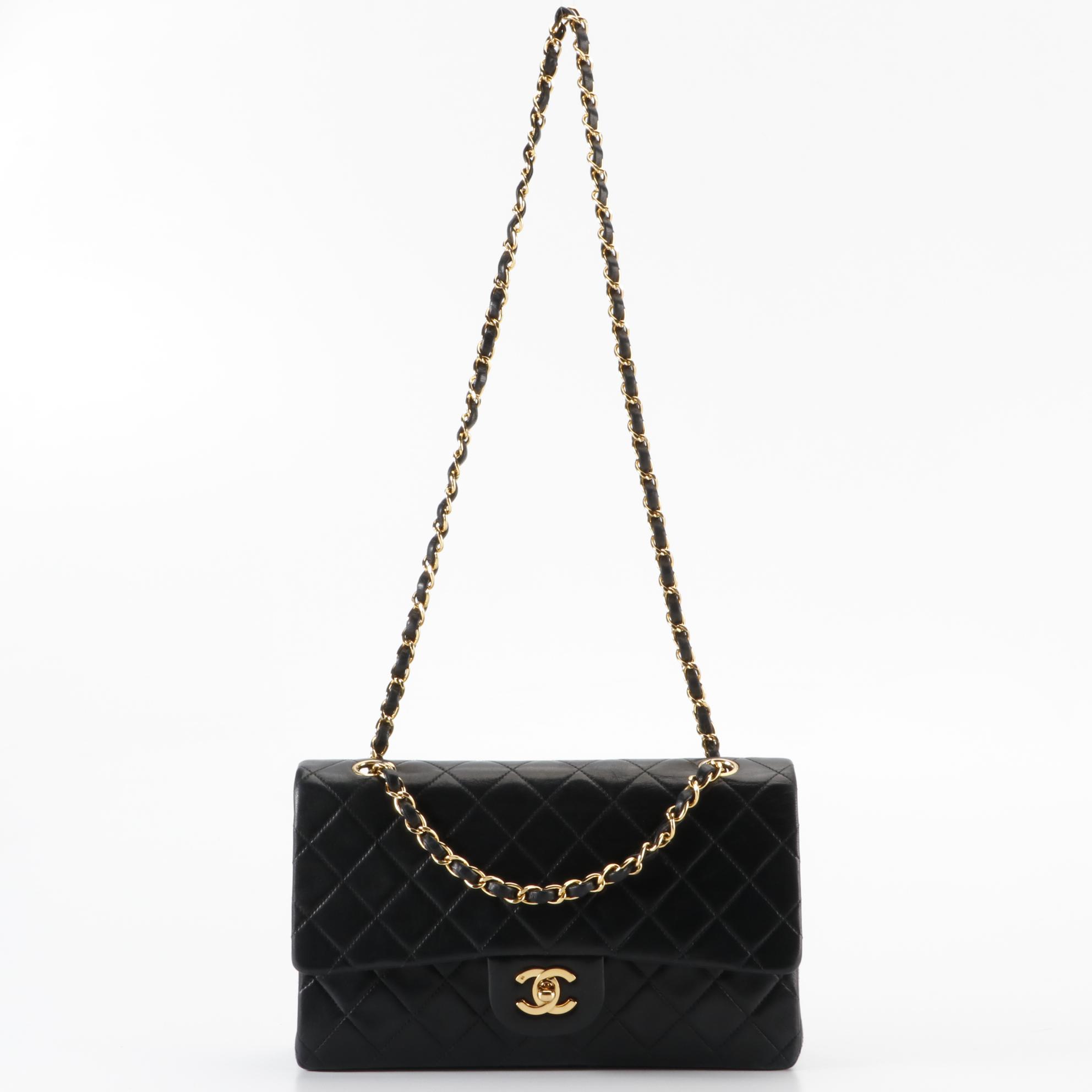 Chanel Classic Flap Medium Bag in Quilted Lambskin Leather EBTH