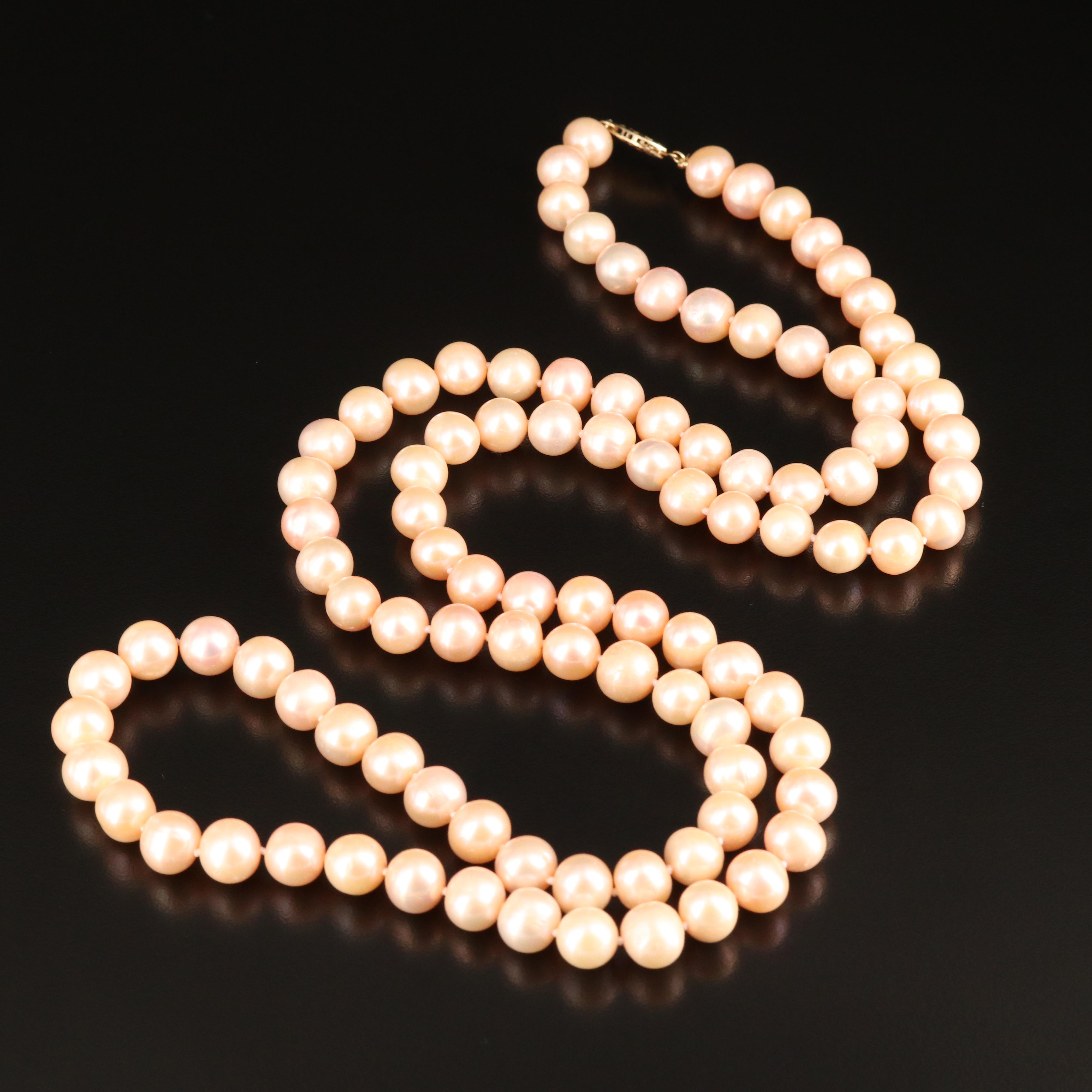 14K Pearl Necklace EBTH