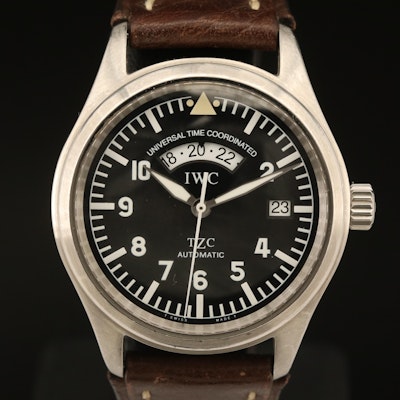 IWC Fliegeruhr Pilot Spitfire UTC Steel Automatic Wristwatch
