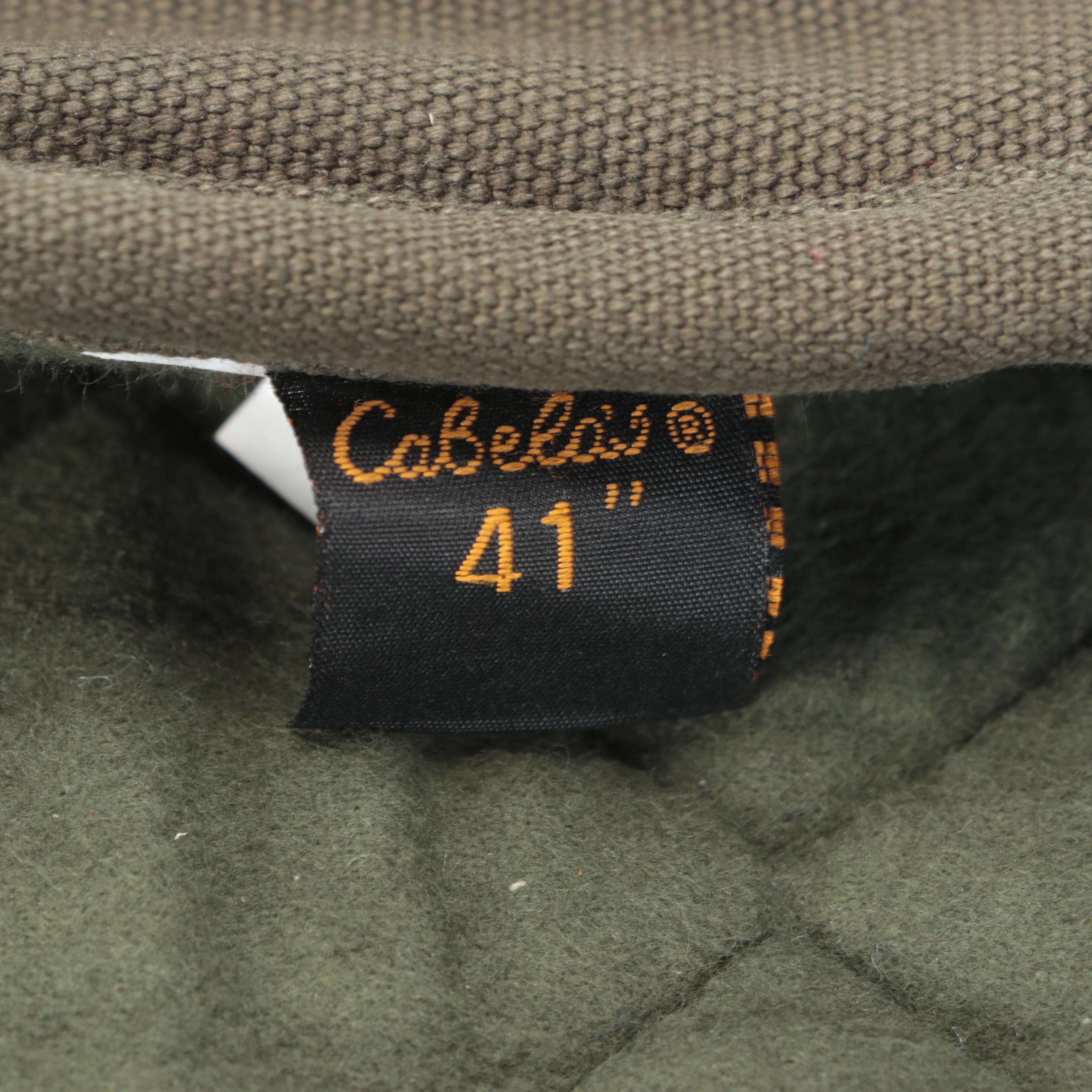 Three Cabela's Canvas and Leather Rifle Bags EBTH