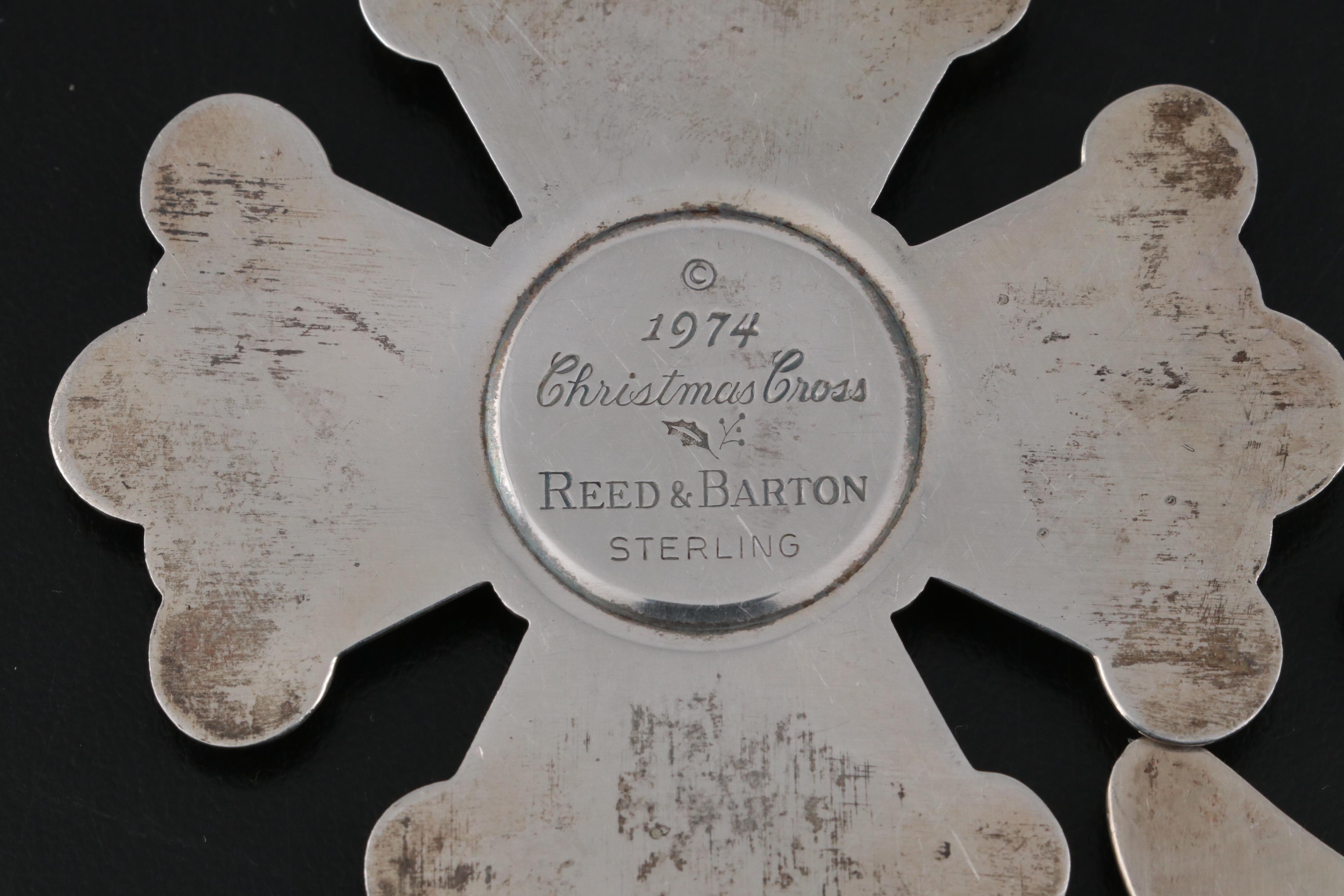 Reed & Barton "Christmas Cross" Sterling Silver Ornaments EBTH