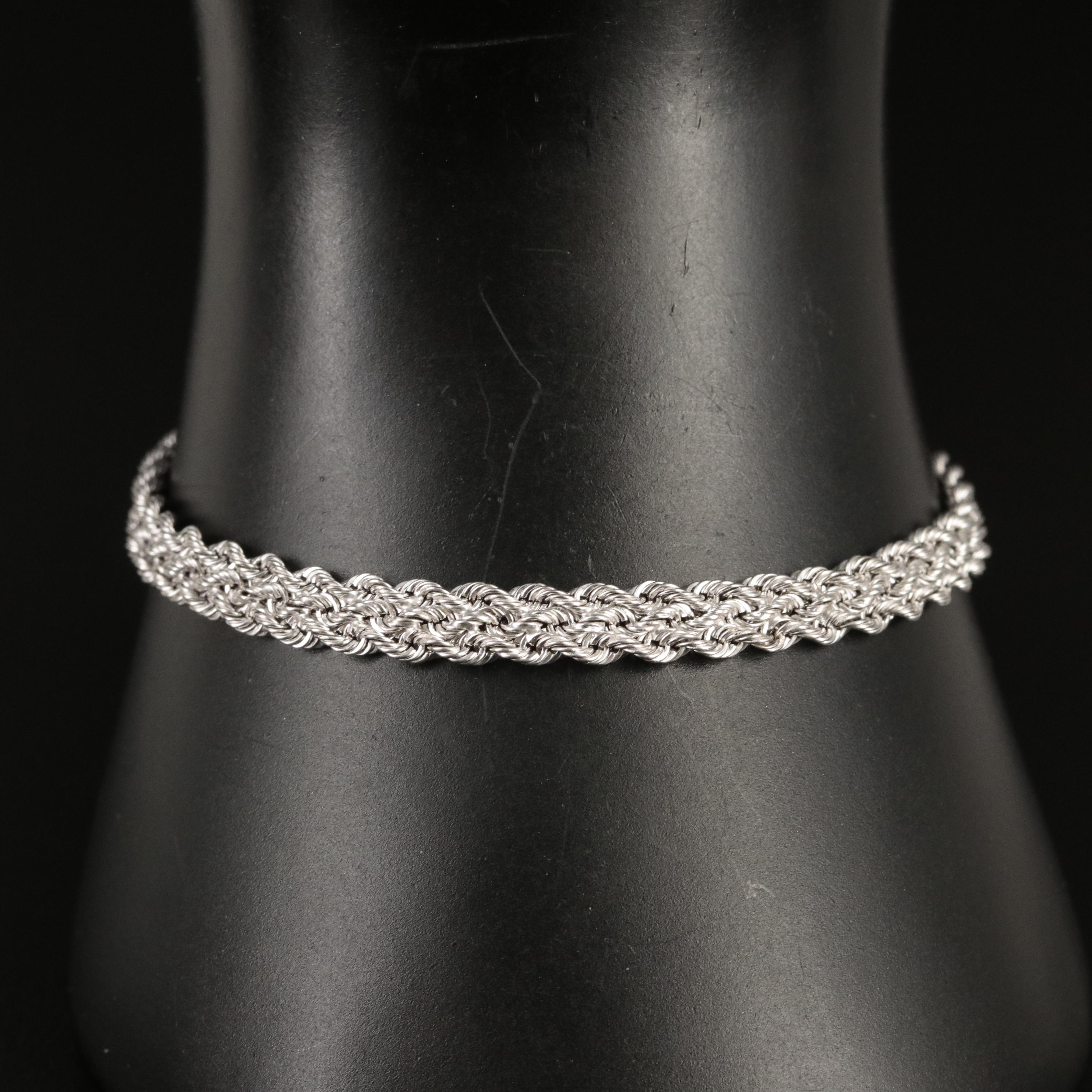 14K Double Rope Chain Anklet EBTH