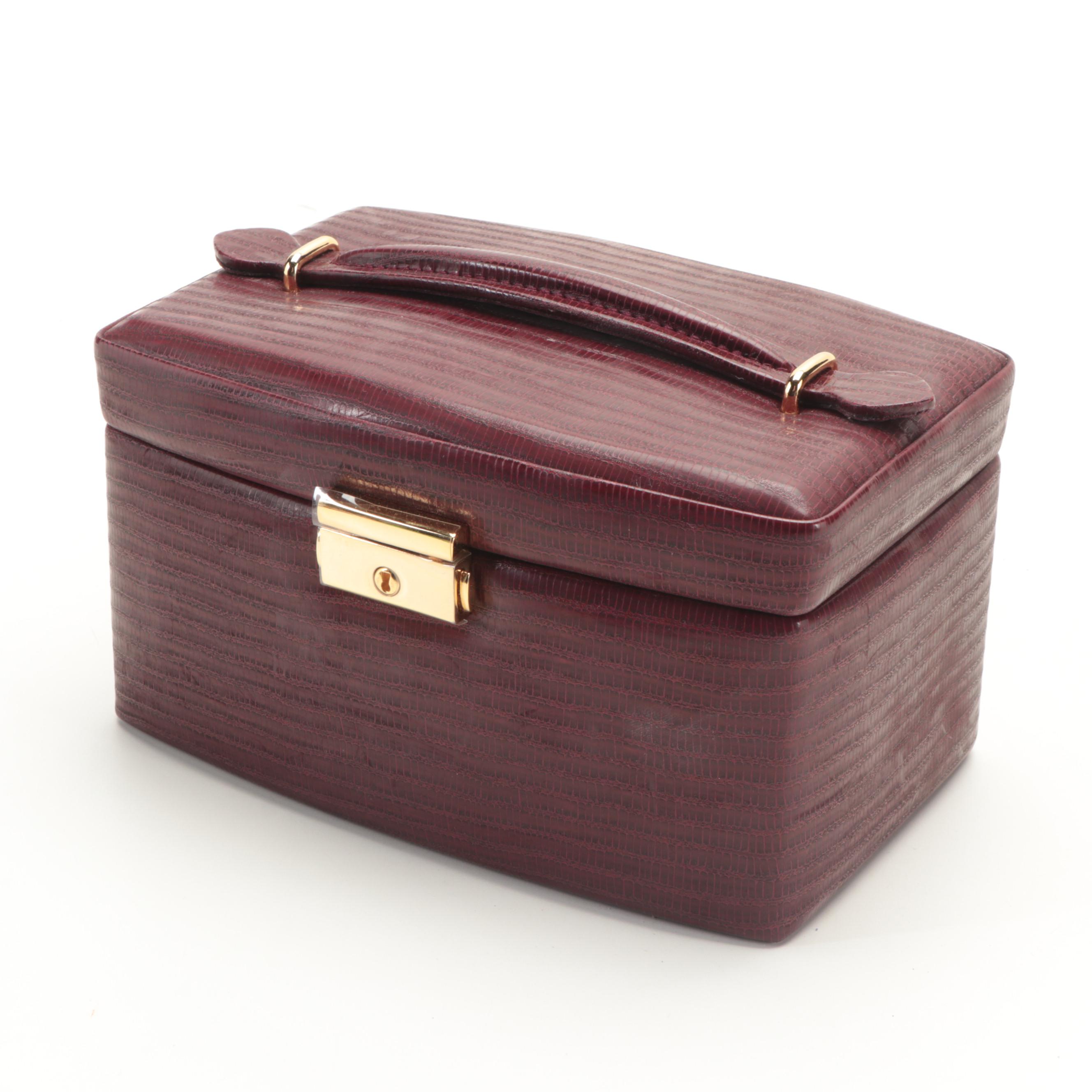 Champ Collection and Other Bonded Leather Travel Jewelry Boxes EBTH