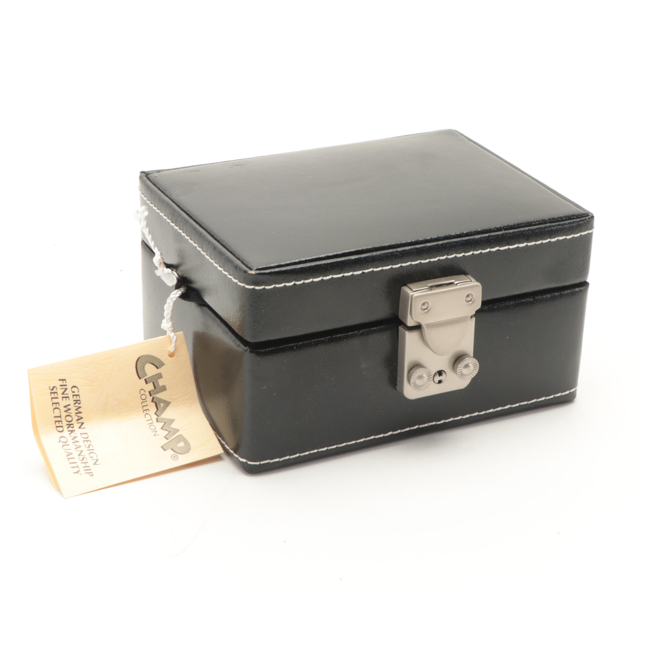 Champ Collection and Other Bonded Leather Travel Jewelry Boxes EBTH