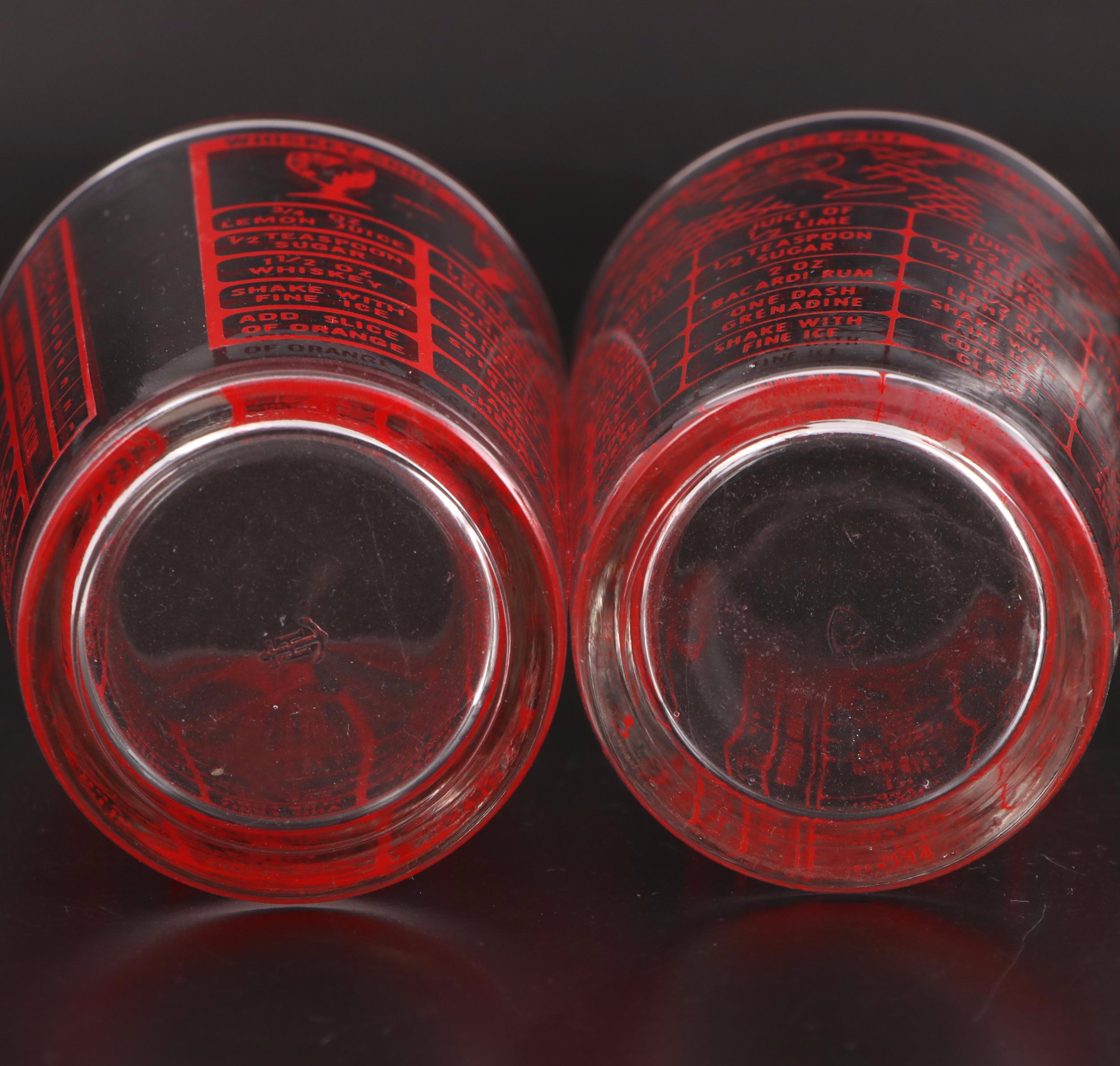 Anchor Hocking with Other Novelty Glass Cocktail Shakers and Swizzle