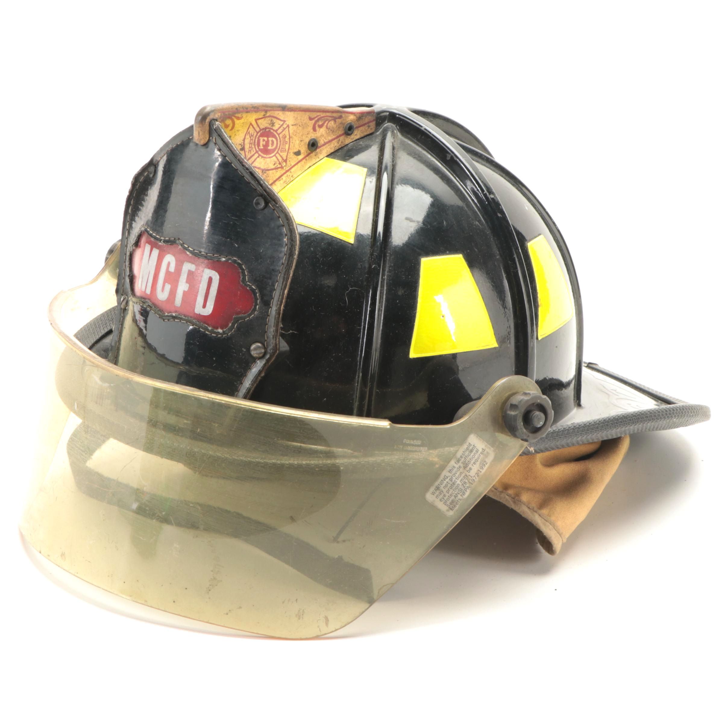 MCFD Firefighter's Helmet with Visor EBTH