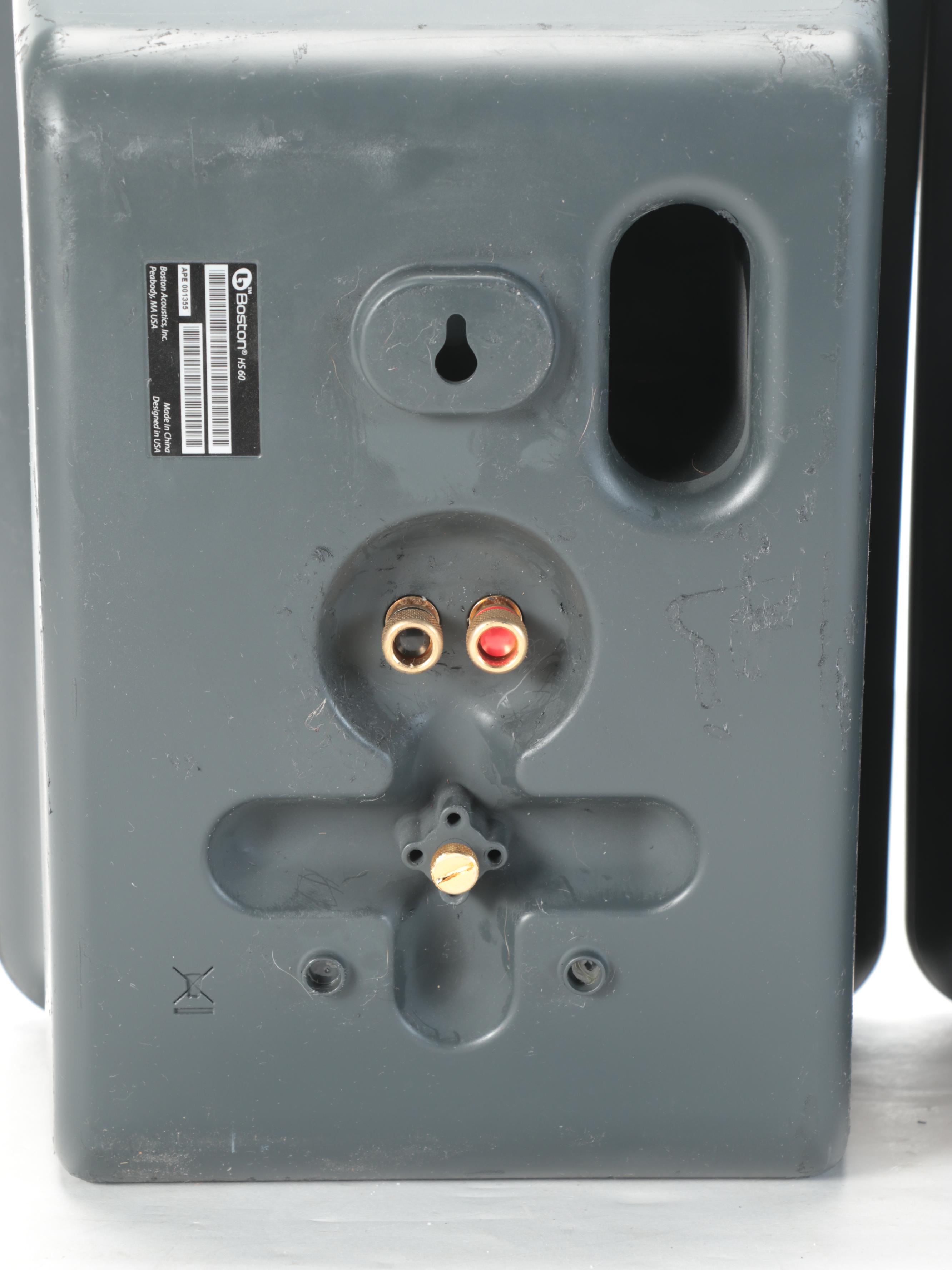 Polk Audio Subwoofer With Boston Acoustics HS60 Shelf Speakers EBTH