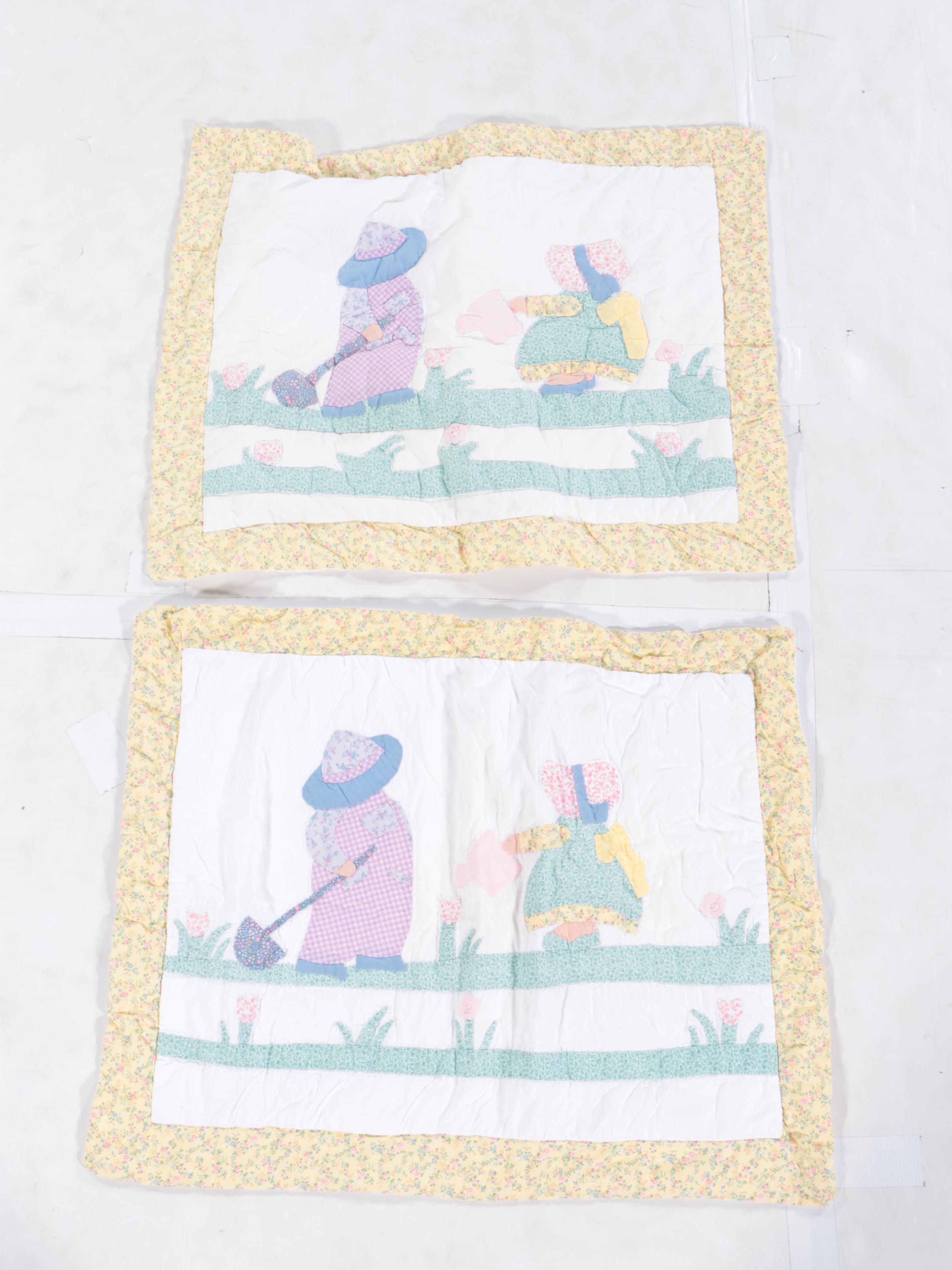 Arch Quilts Appliquéd Gardening Quilt With Pillowcases and Daffodil