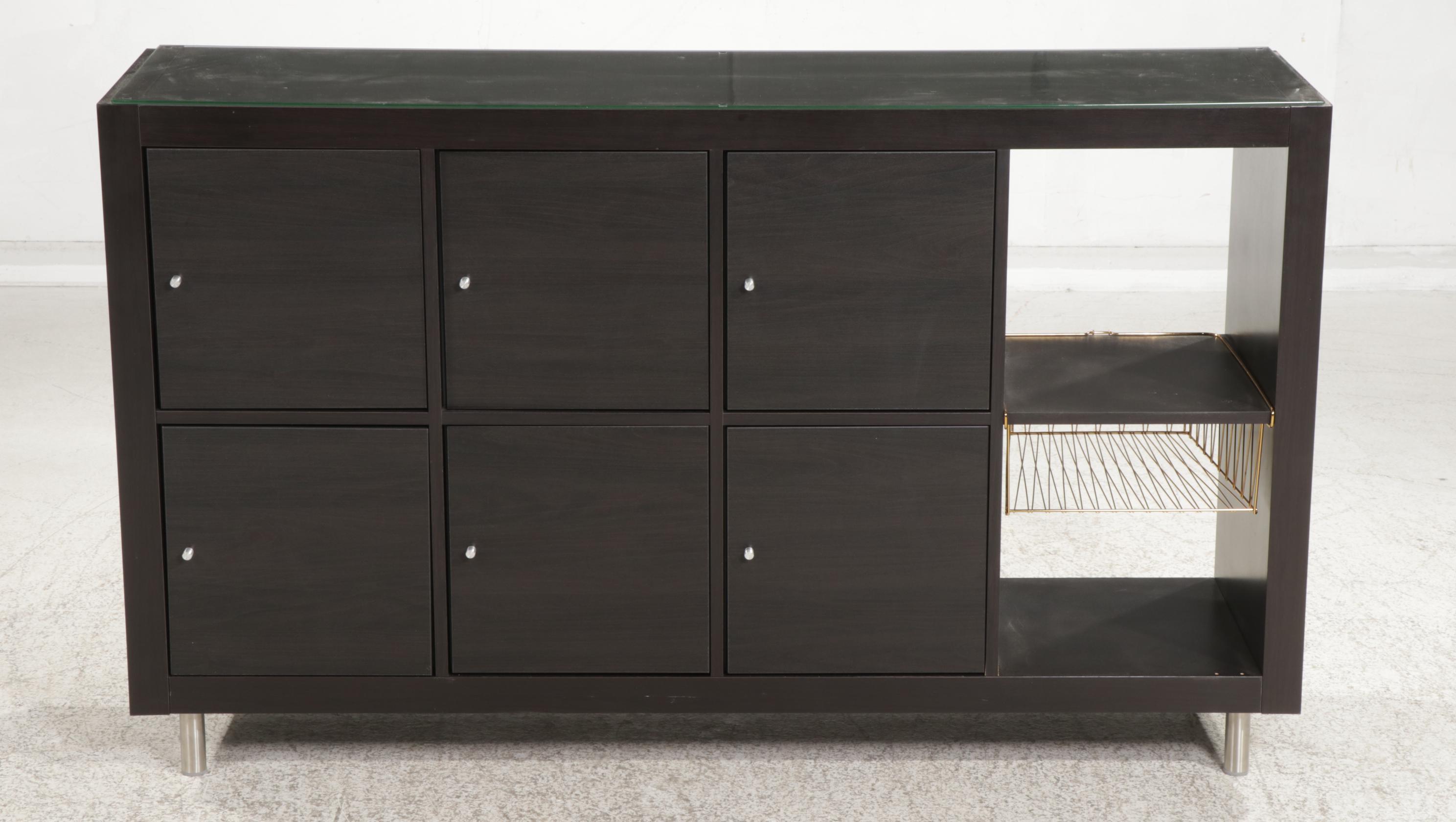 Contemporary Storage with Ebonized Wood Finish EBTH
