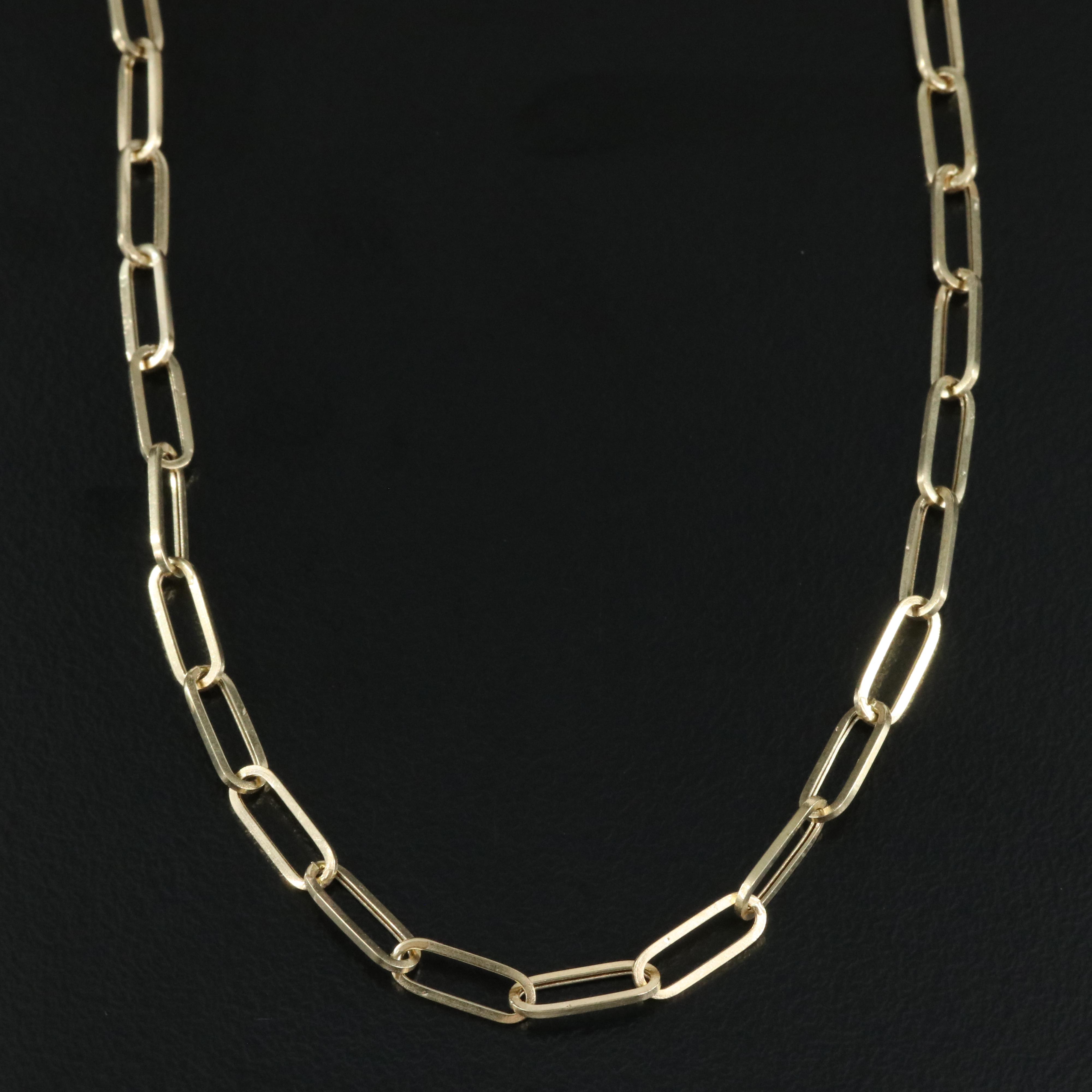 14K Paper Clip Chain EBTH