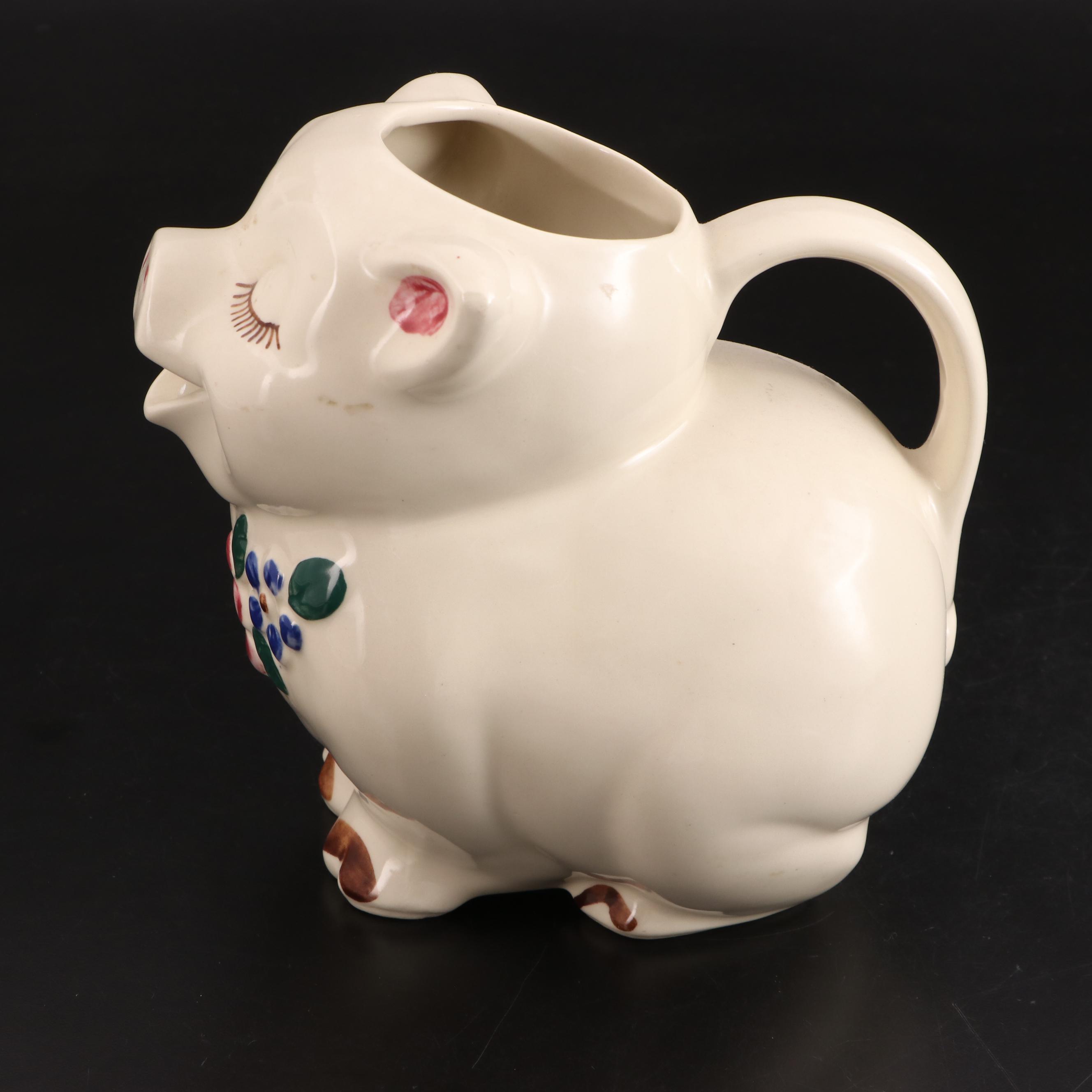 Shawnee Pottery Smiley Pig Pitcher, Mid to Late 20th Century | EBTH
