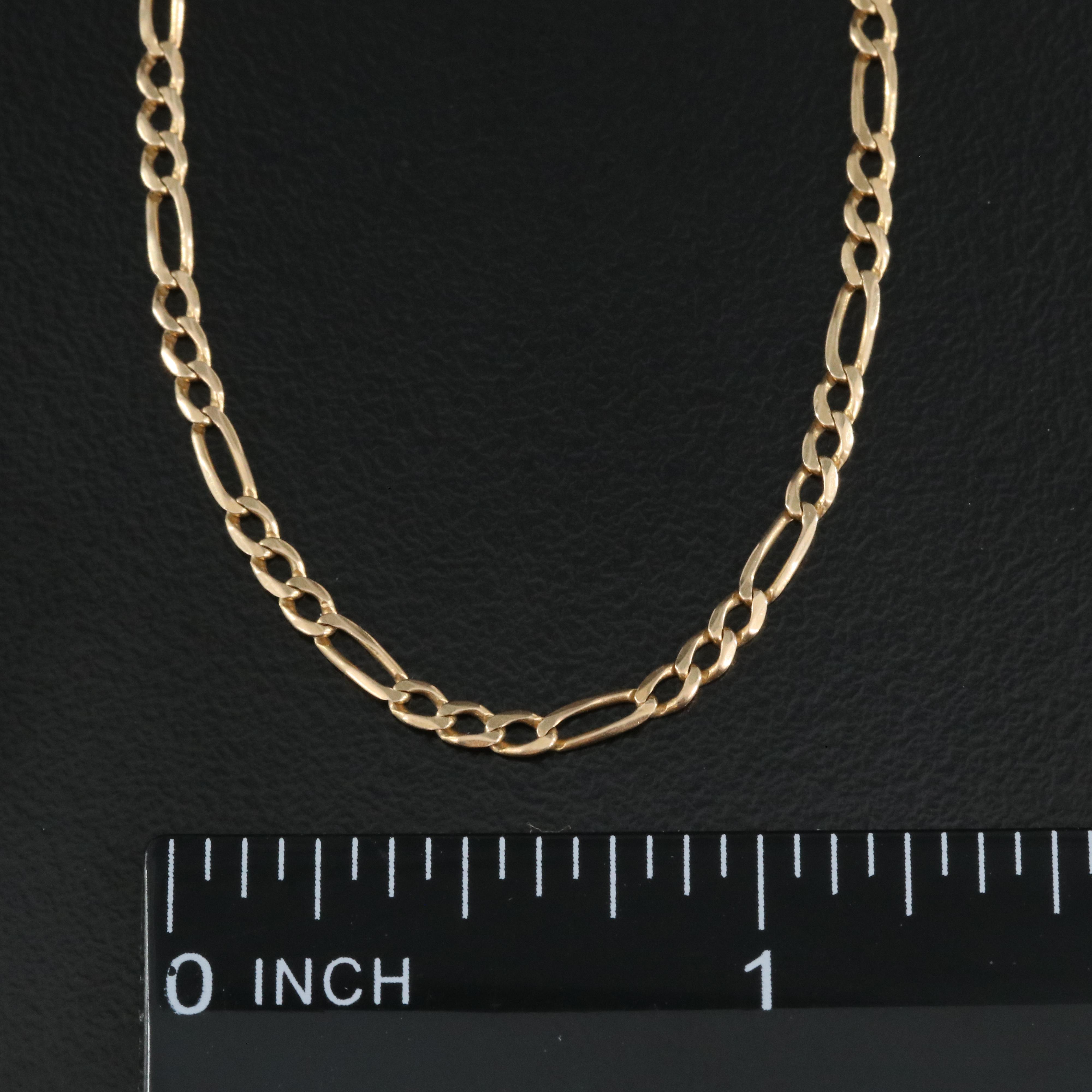 14K Figaro Chain EBTH