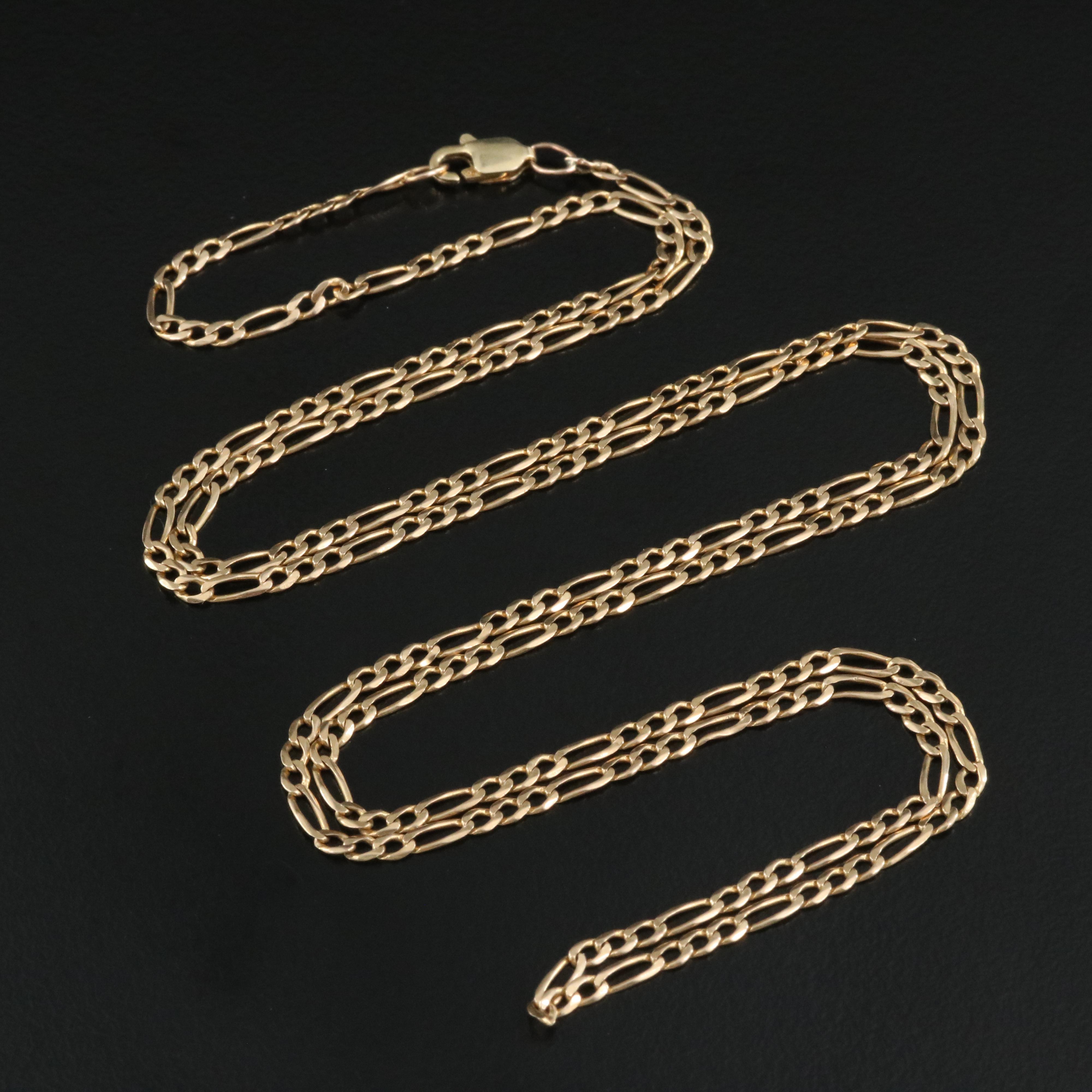 14K Figaro Chain EBTH