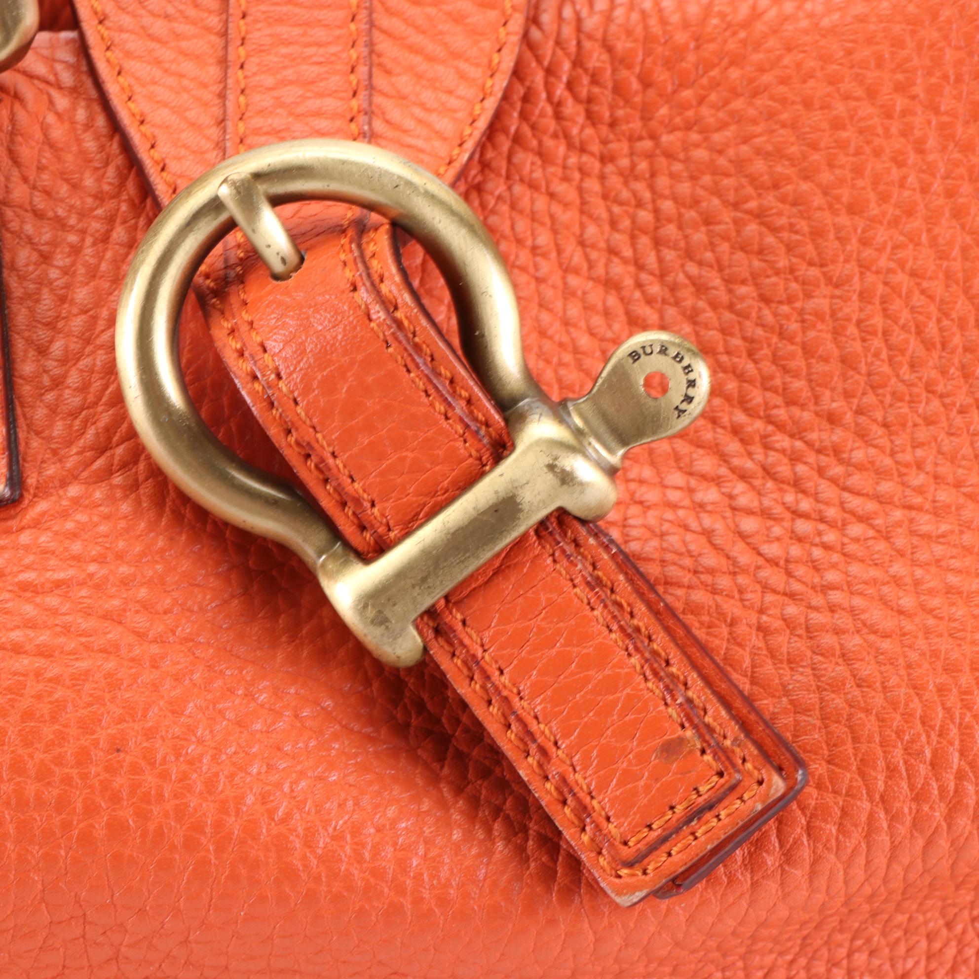 Burberry Shoulder Bag in Grained Leather with Nova Check Lining EBTH