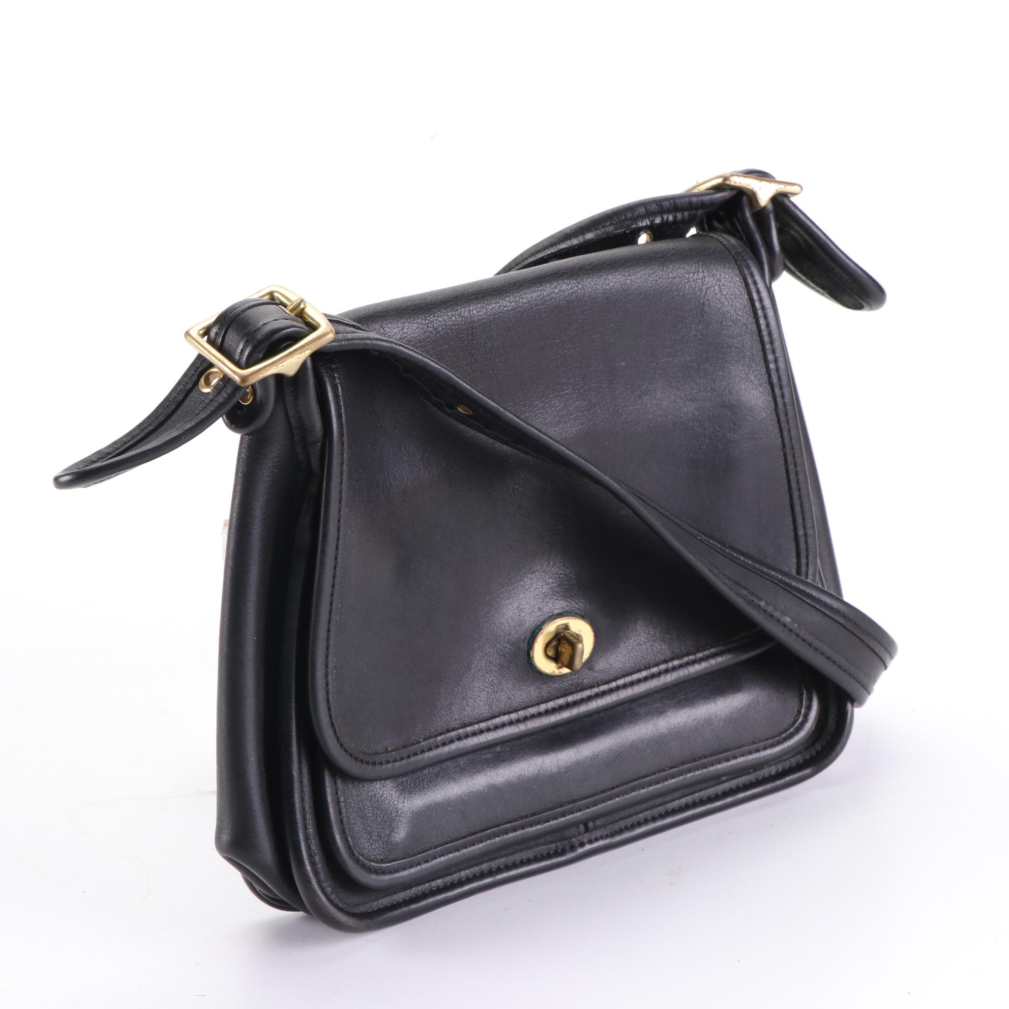 Coach Rambler's Legacy Bag and Crossbody Bag in Leather with Shearling