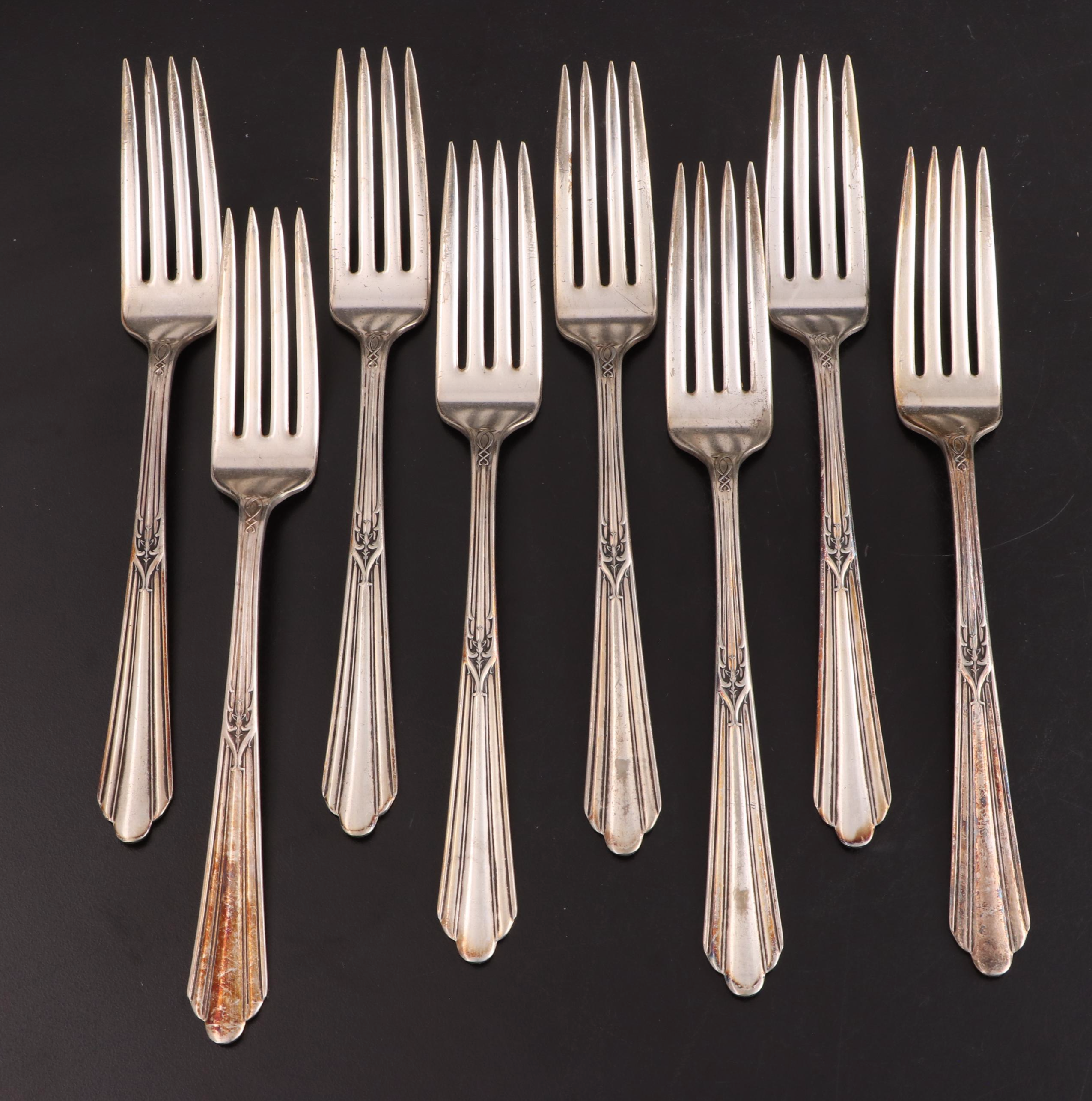 Caroline Silver Plate Flatware and Serving Utensils EBTH