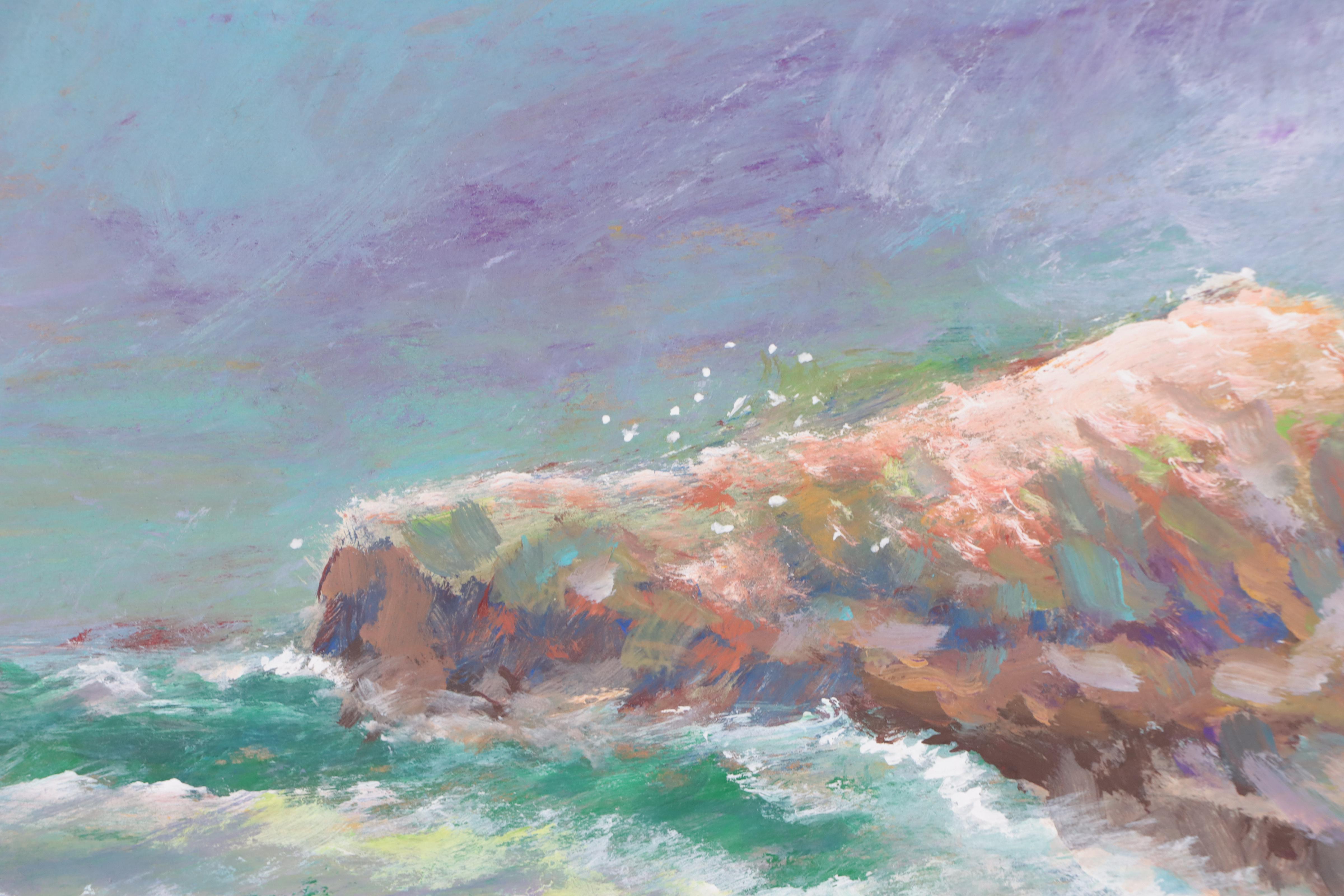 Robert Riddle-Baker Acrylic Seascape Painting 