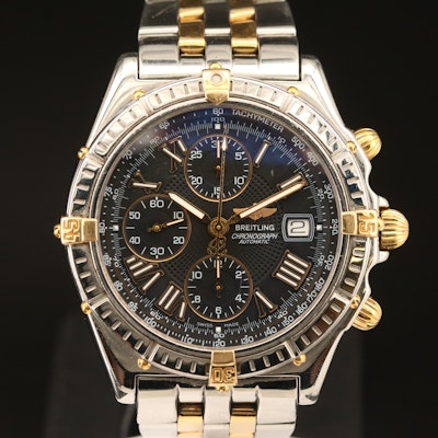 Breitling Crosswind 18K and Stainless Steel Chronograph Wristwatch