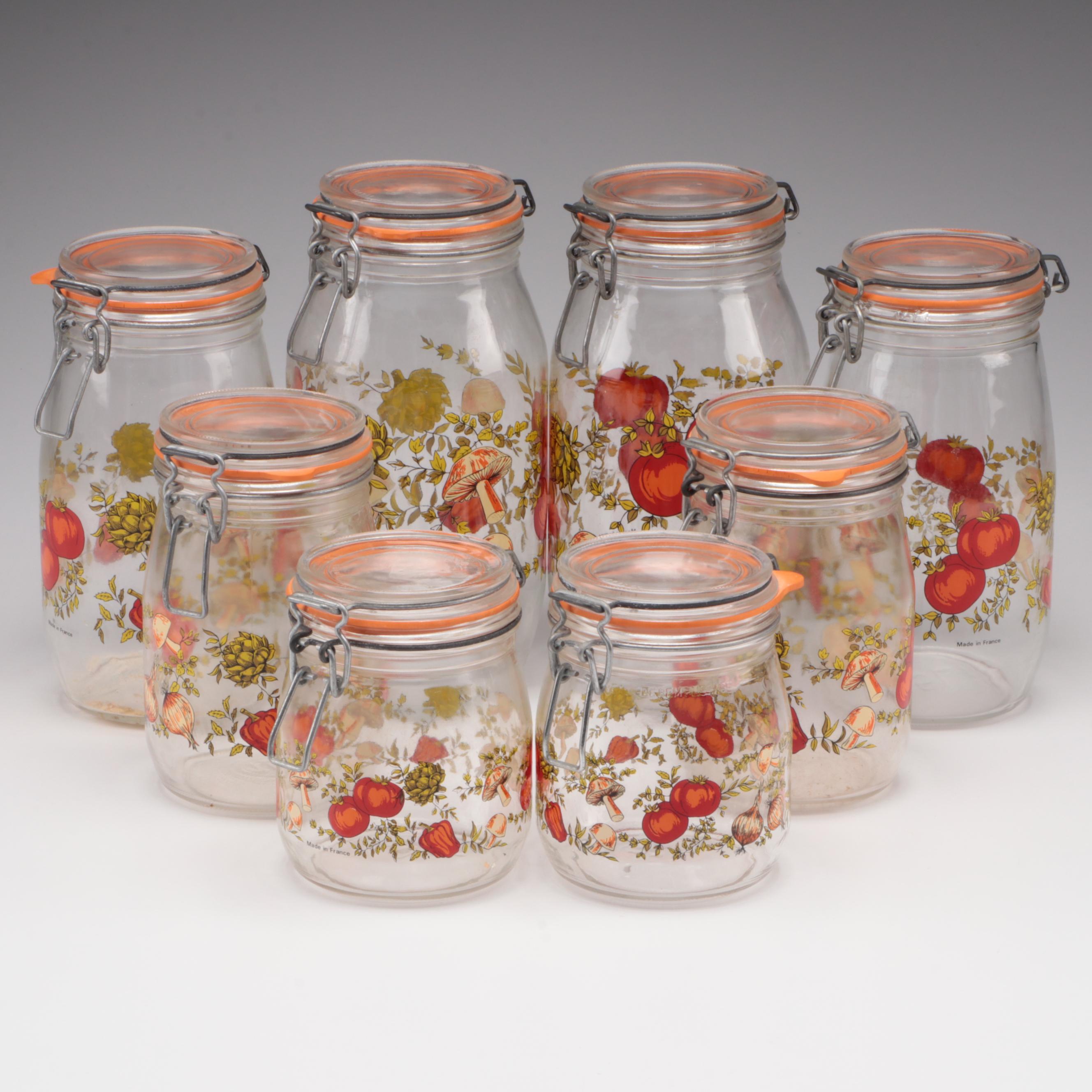 Arc French Glass "Spice of Life Glass" Jars EBTH