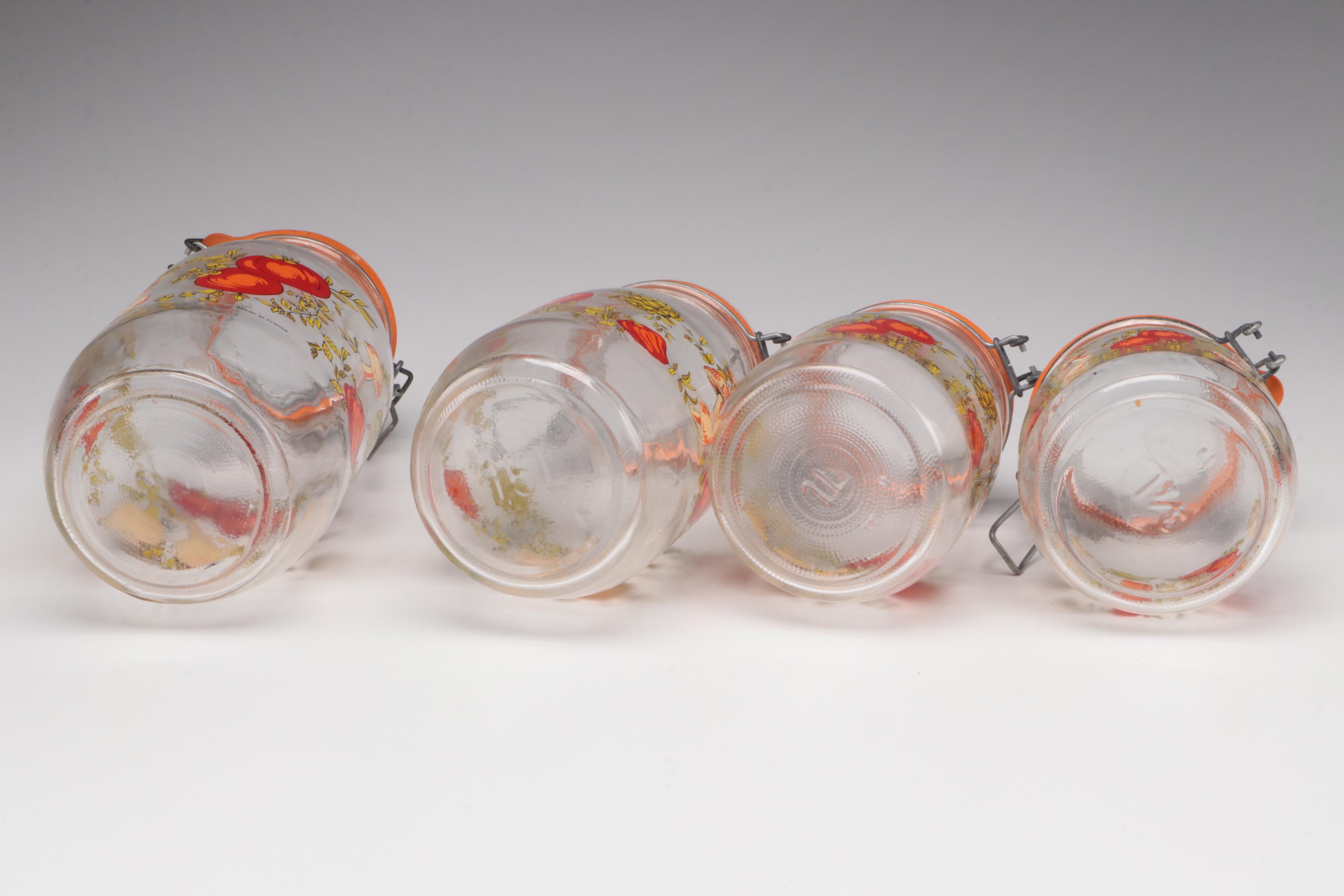 Arc French Glass "Spice of Life Glass" Jars EBTH