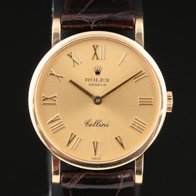 Rolex Cellini 18K Hand Wind Wristwatch
