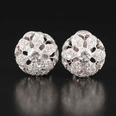 Buccellati 18K 2.41 CTW Diamond Earrings
