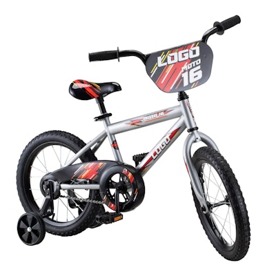 Kids' Pacific 16" Logo Bike  in Red and Gray