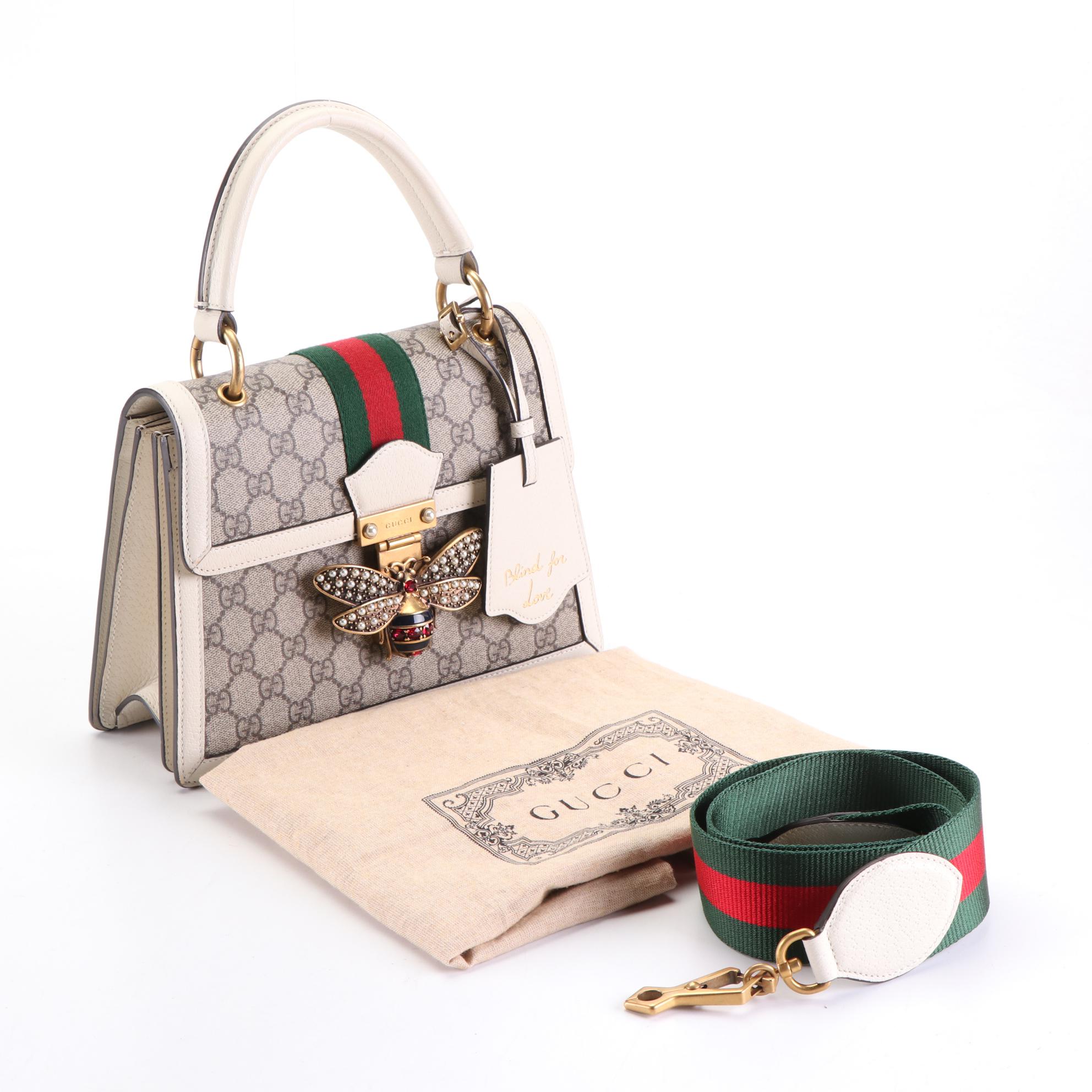 Gucci Queen Margaret Top Handle Bag in , GG Supreme Canvas, and