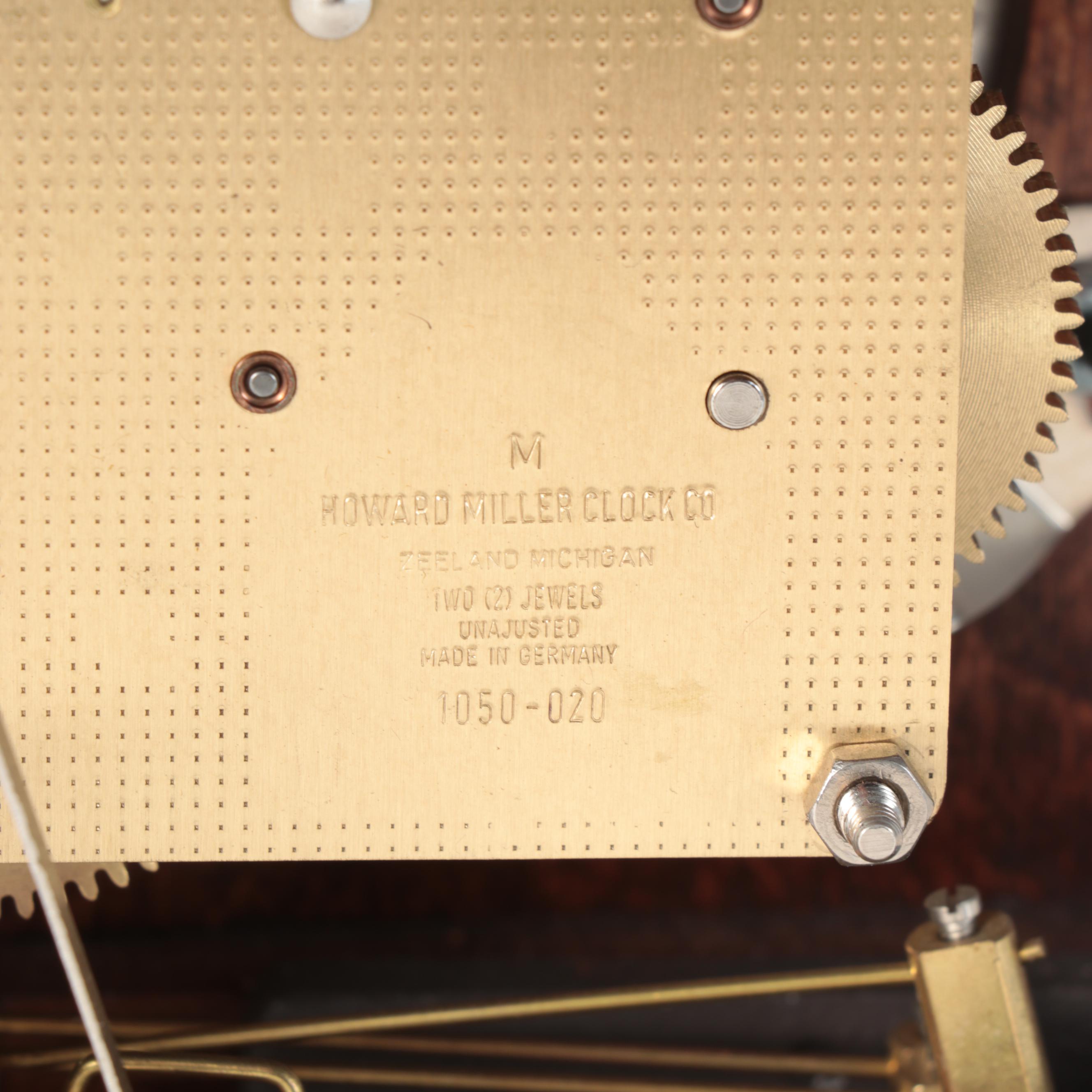 Howard Miller "Thomas Tompion" Cherry Finished Wooden Mantel Clock EBTH