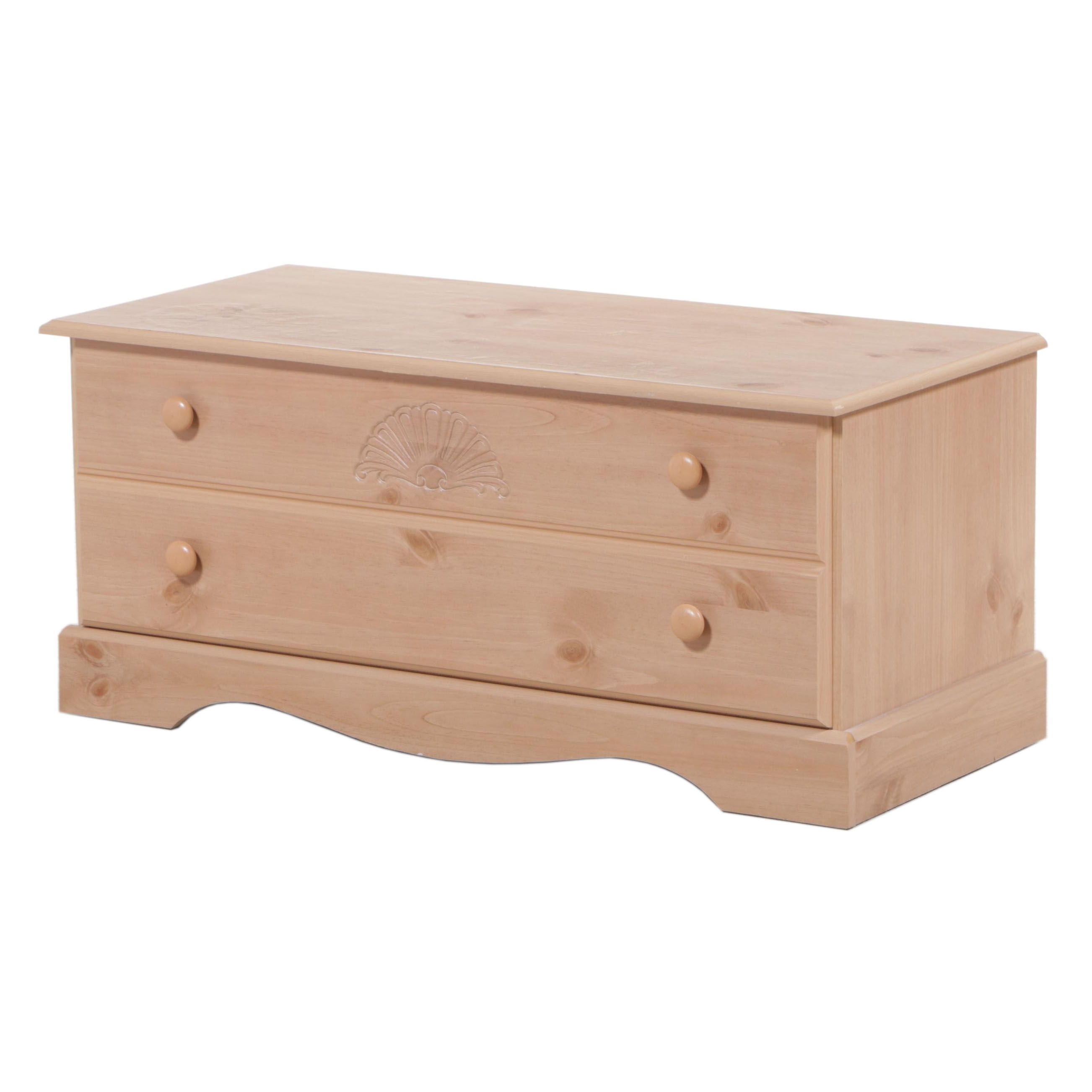 Armstrong Furniture Cerused Pine CedarLined Trunk EBTH