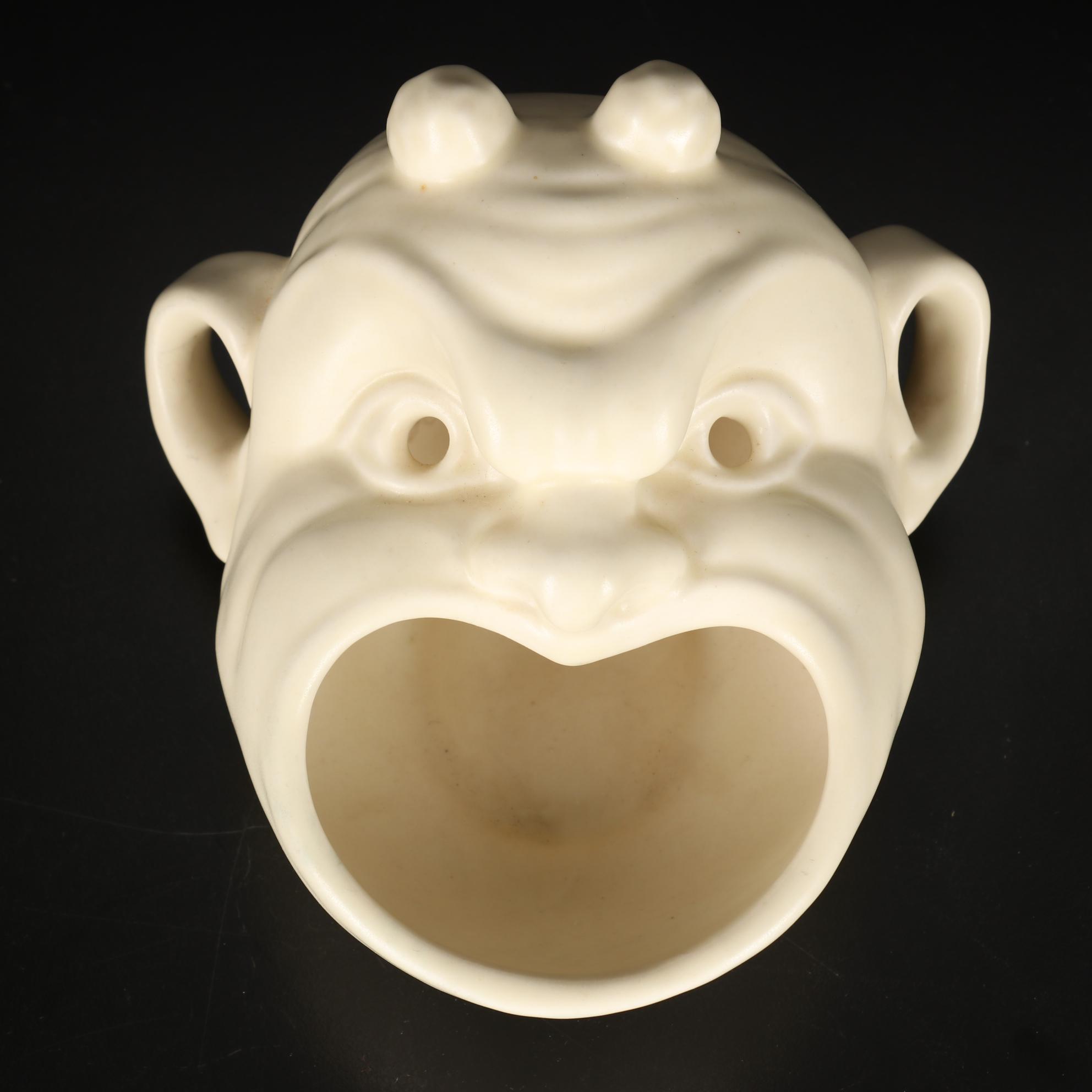 Rookwood Pottery "Devil Mask" Glazed Ceramic Ashtray, 1935 EBTH
