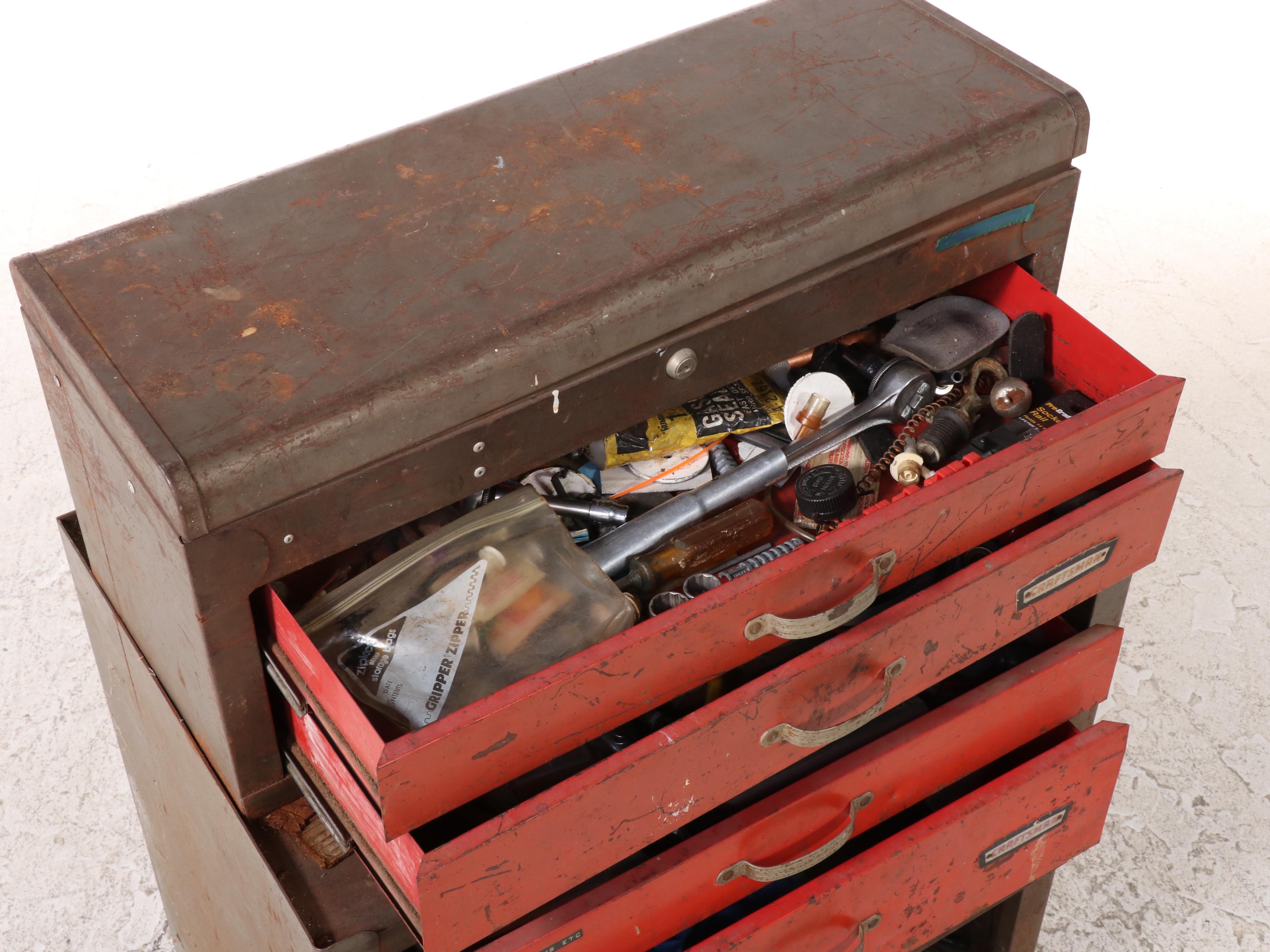 Craftsman Steel Tool Chest with Tools and Accessories EBTH