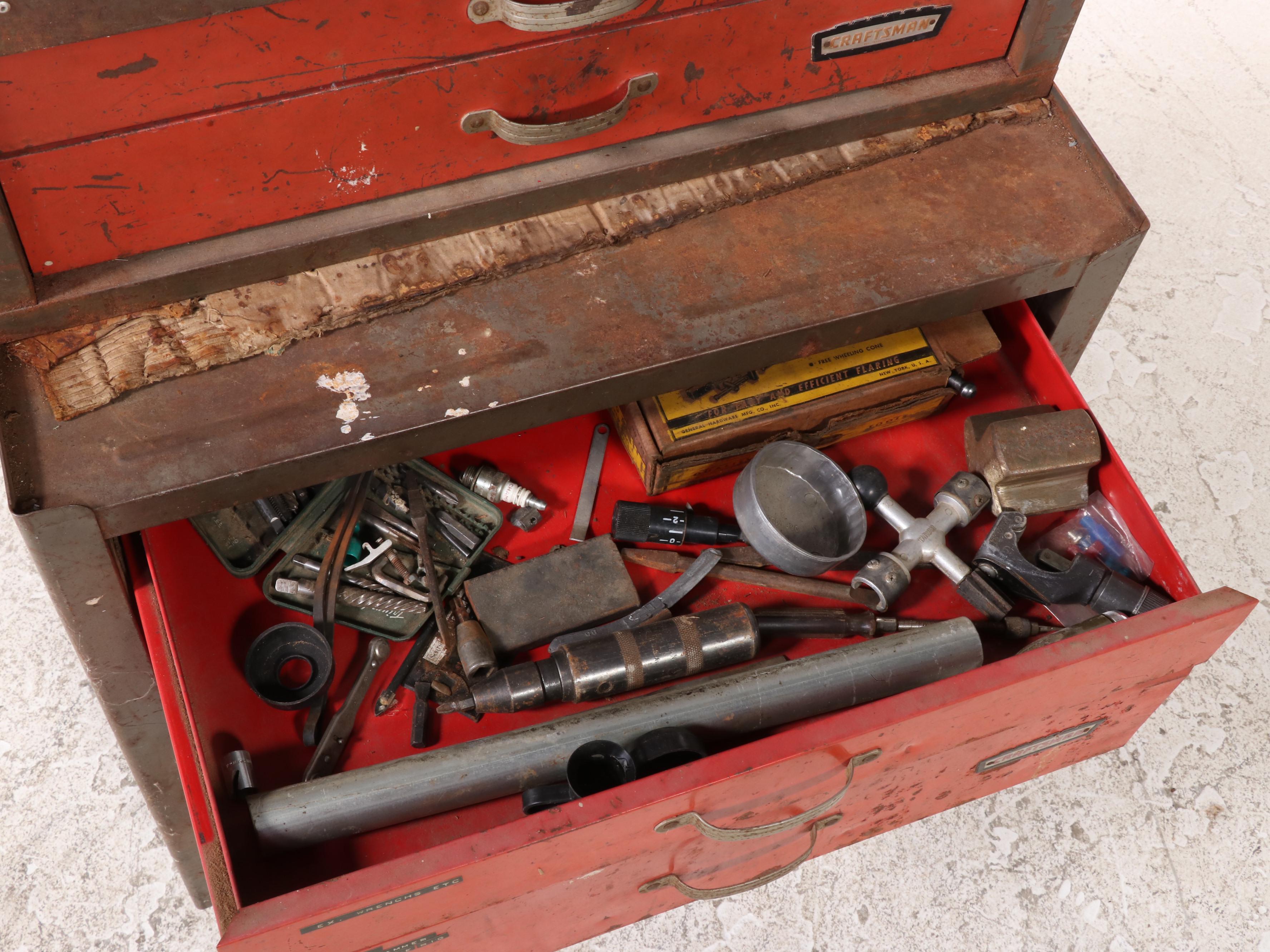 Craftsman Steel Tool Chest with Tools and Accessories EBTH