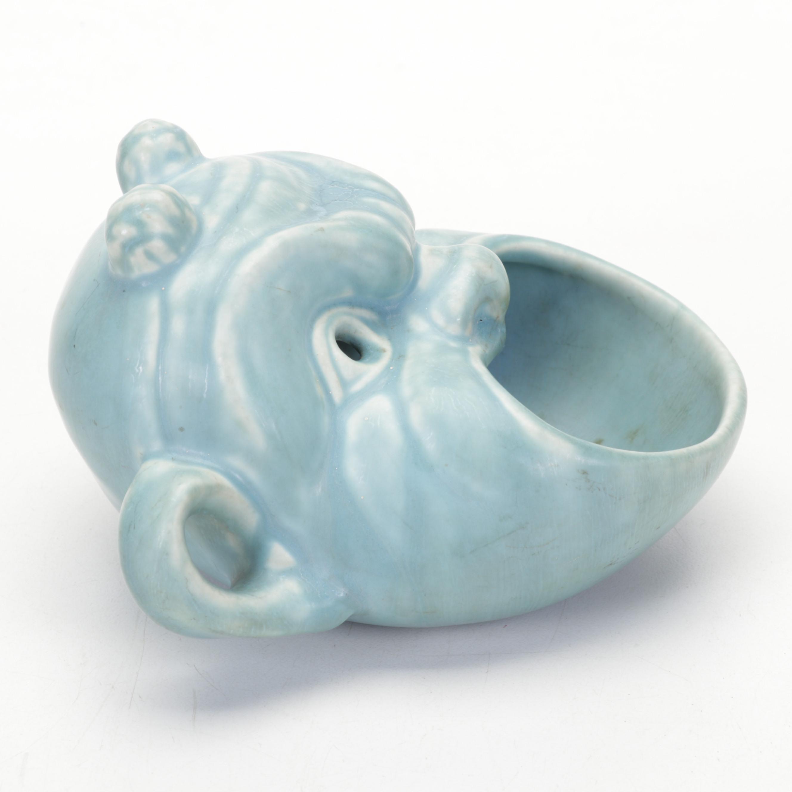 Rookwood Pottery "Devil Mask" Glazed Ceramic Ashtray, 1944 EBTH