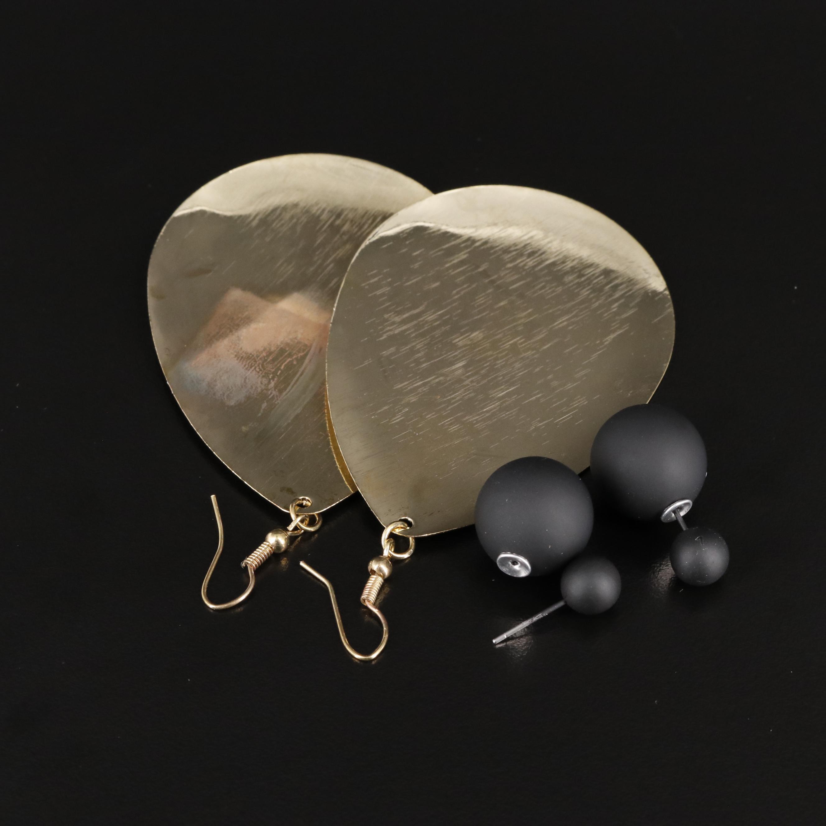 FrontBack Stud and Drop Earrings EBTH