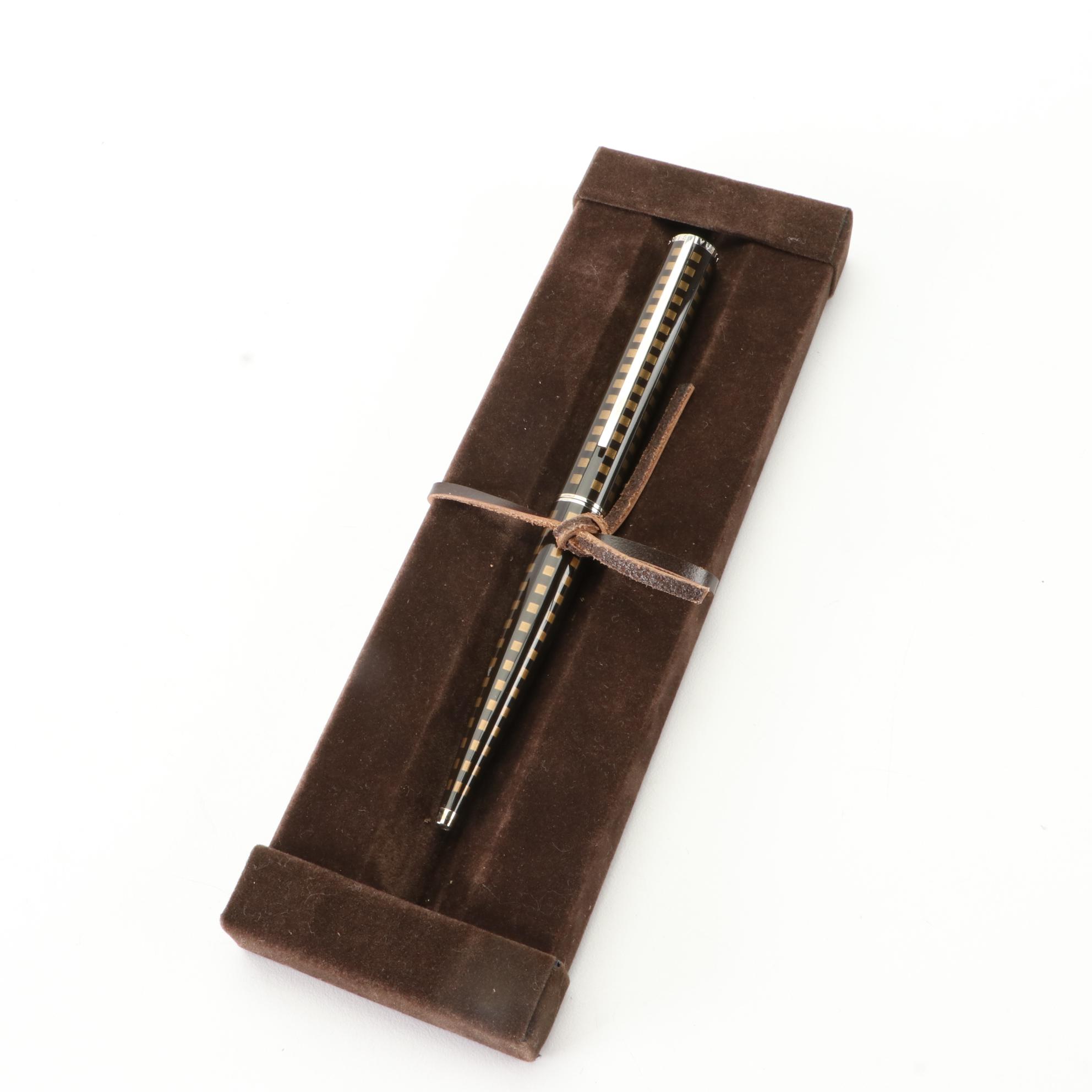 Louis Vuitton Jet Point Damier Ballpoint Pen with Box EBTH