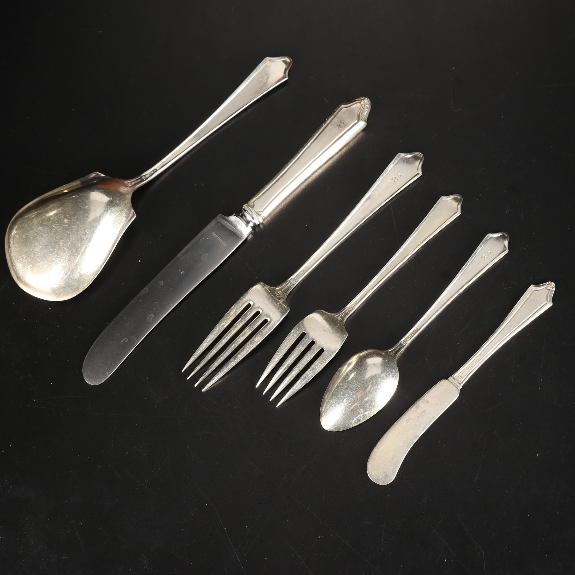 Towle Silver "Virginia Carvel" Sterling Silver Flatware in Case, 19191996 EBTH