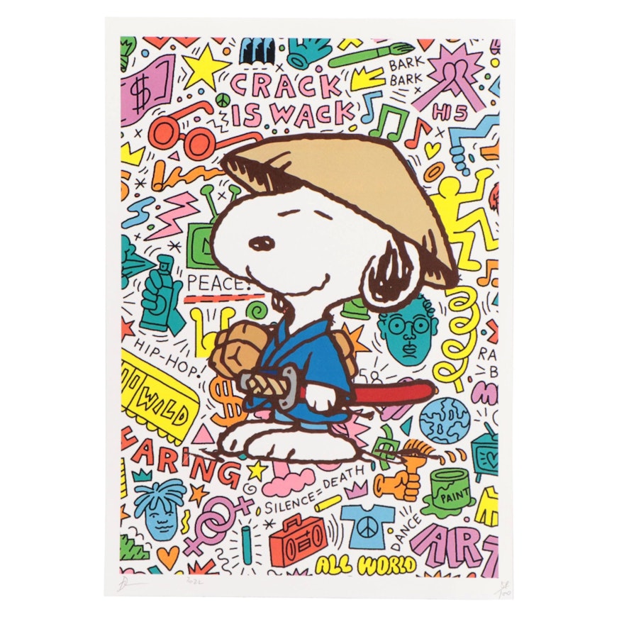 Death NYC Pop Art Graphic Print of Snoopy, 2022